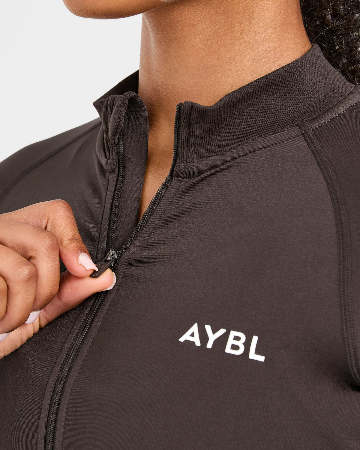 Empower Seamless Full Zip Jacket - Cocoa Brown