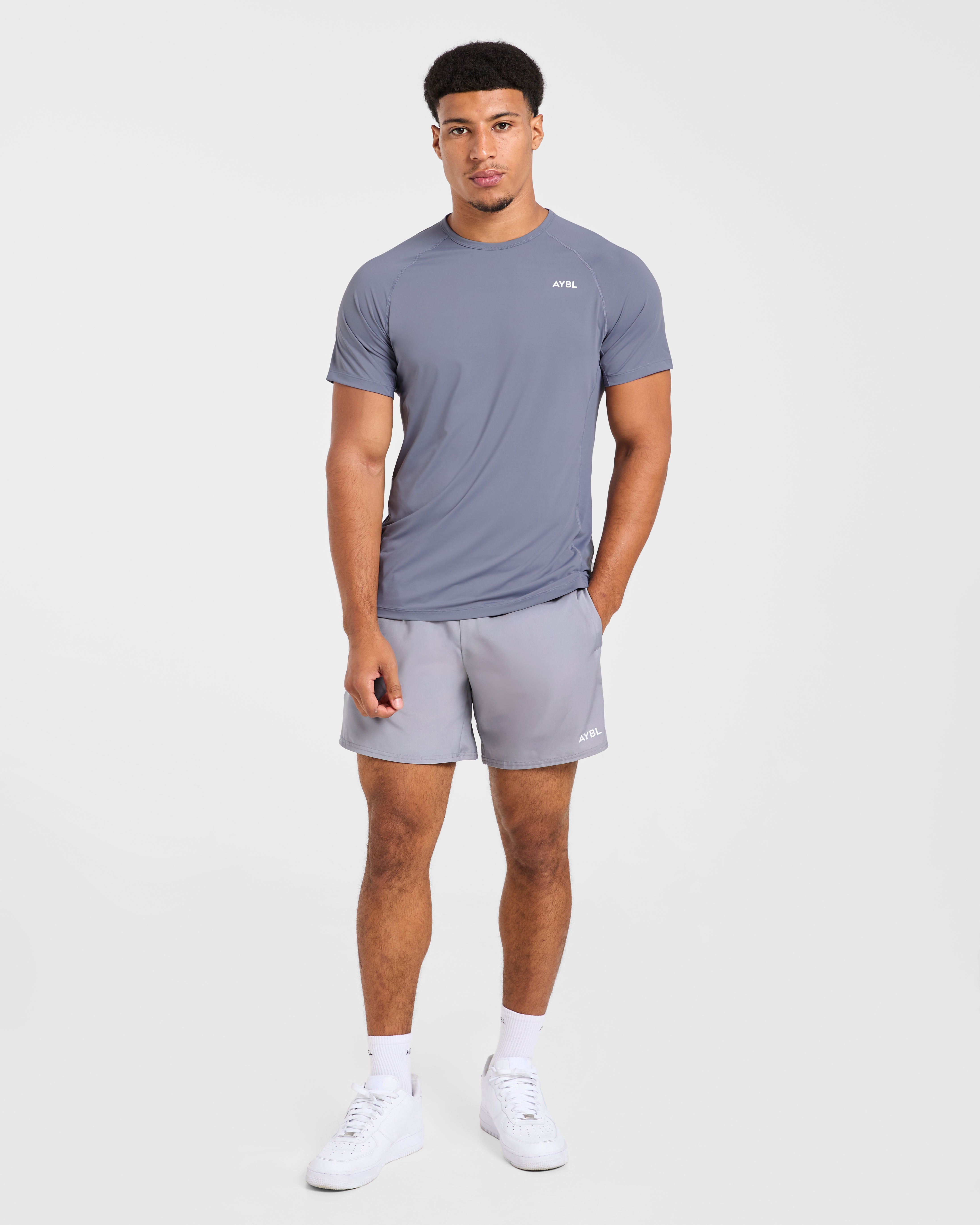 Compression Relaxed T Shirt - Slate Grey
