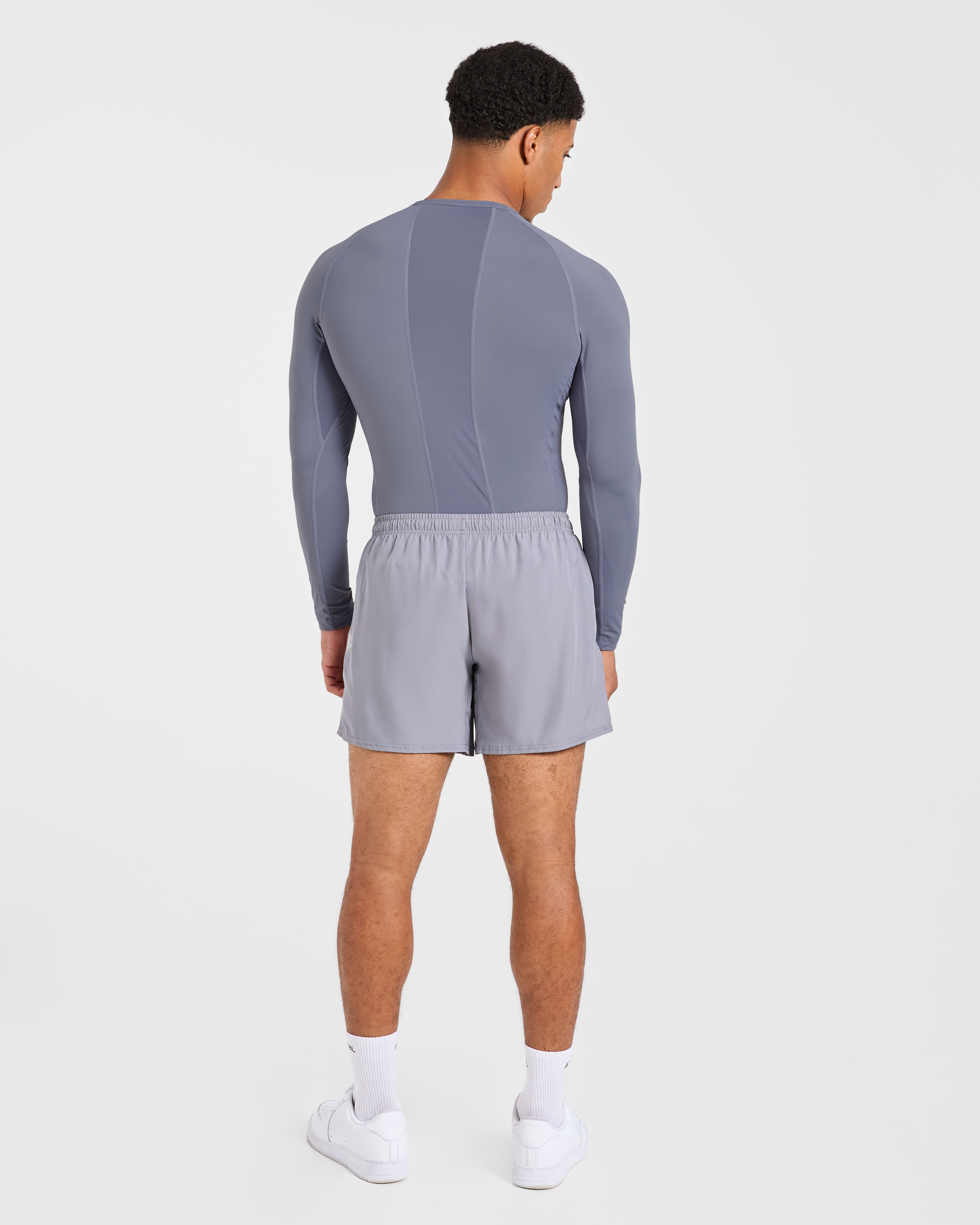 Compression Long Sleeve T Shirt - Slate Grey