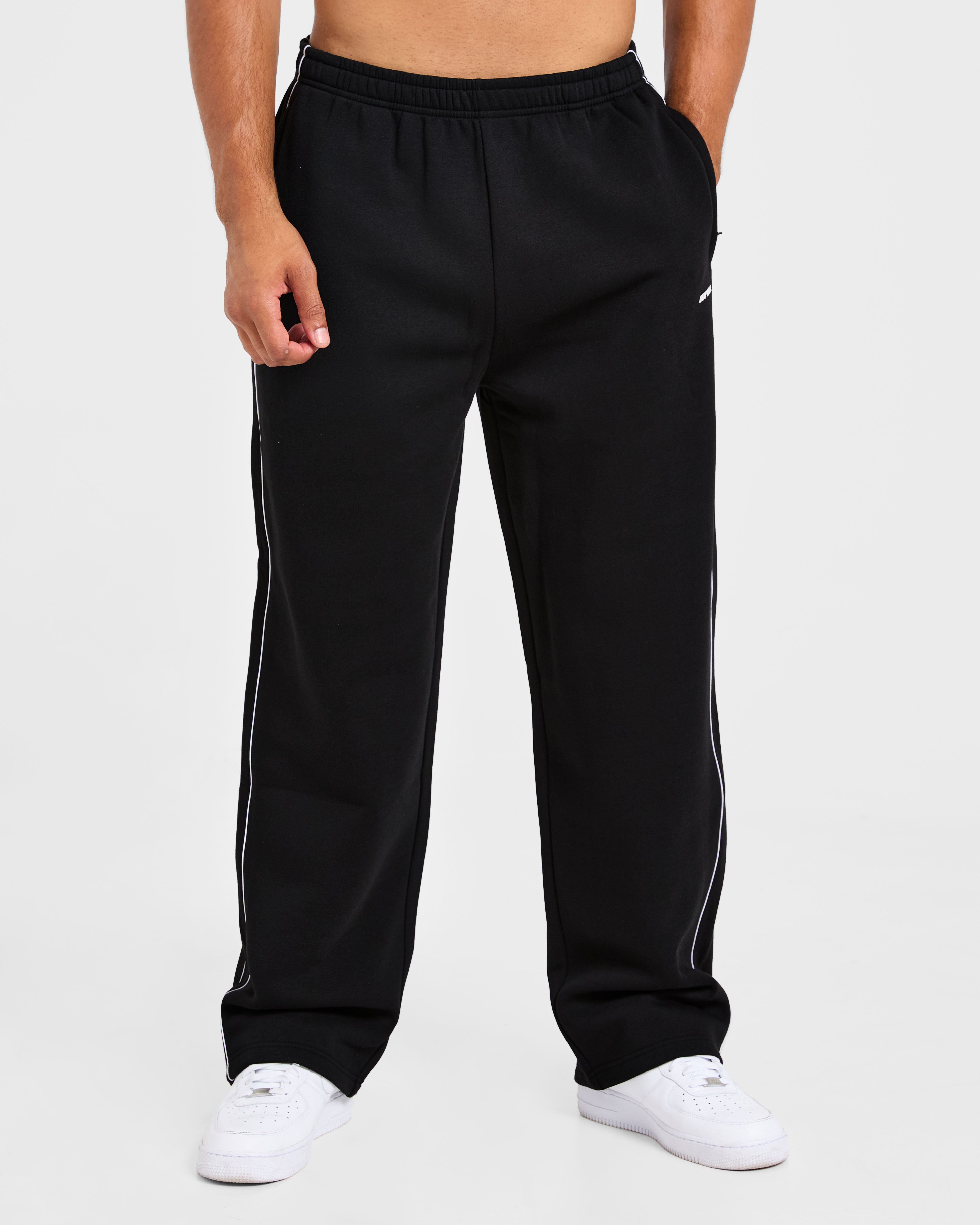 Restore Oversized Straight Leg Joggers - Black