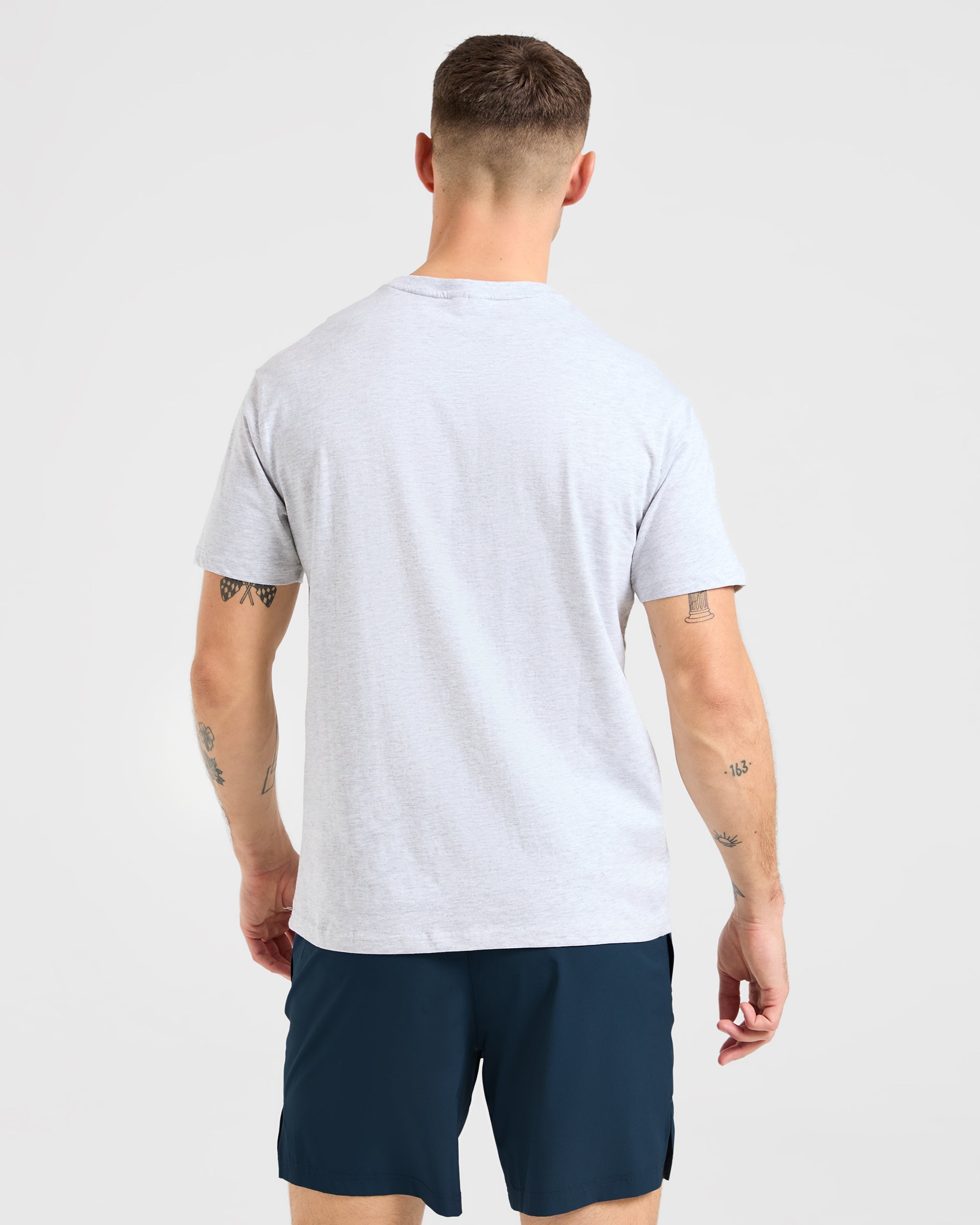 Essential T Shirt - Light Grey Marl