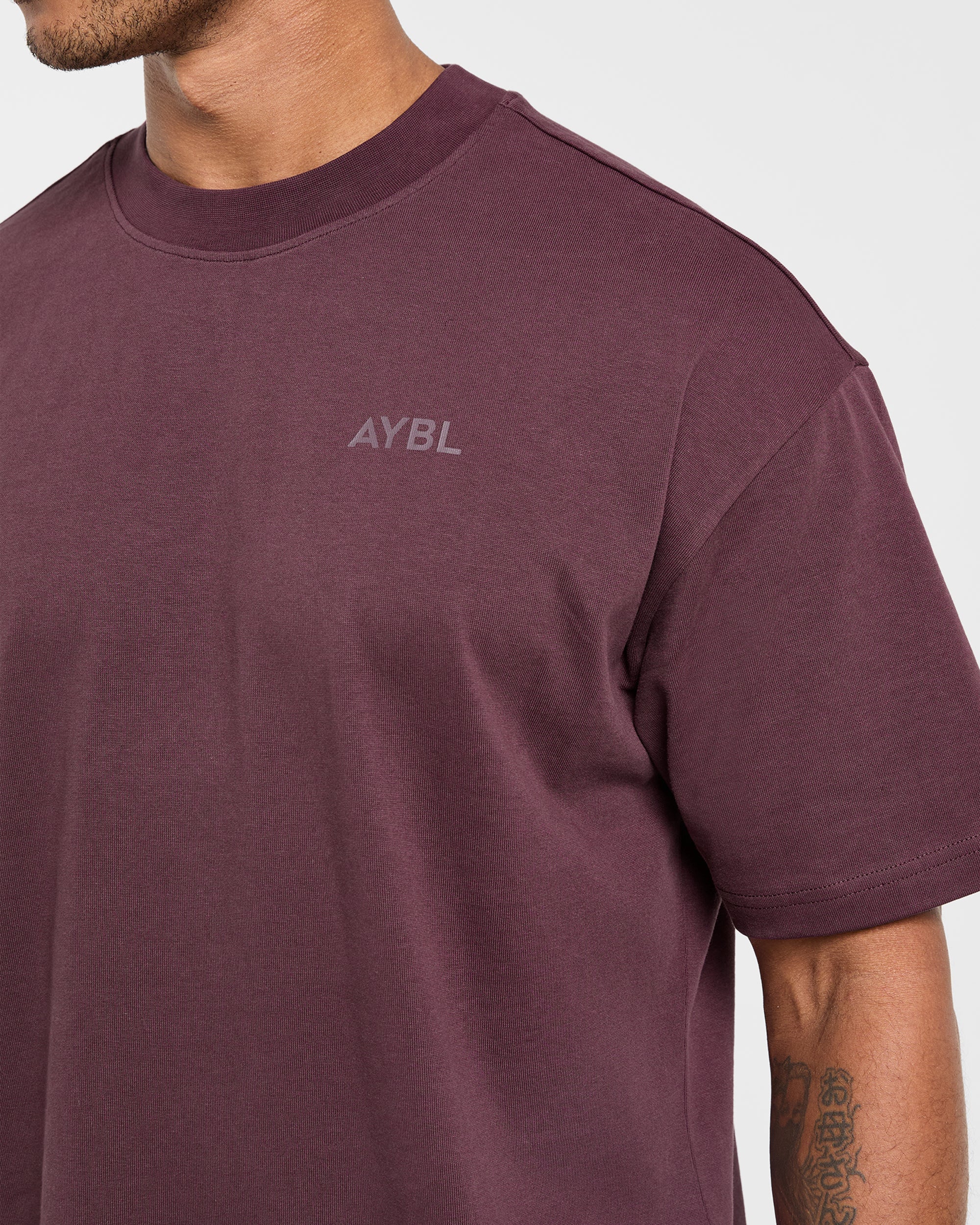 Essential Oversized T Shirt - Dusty Plum