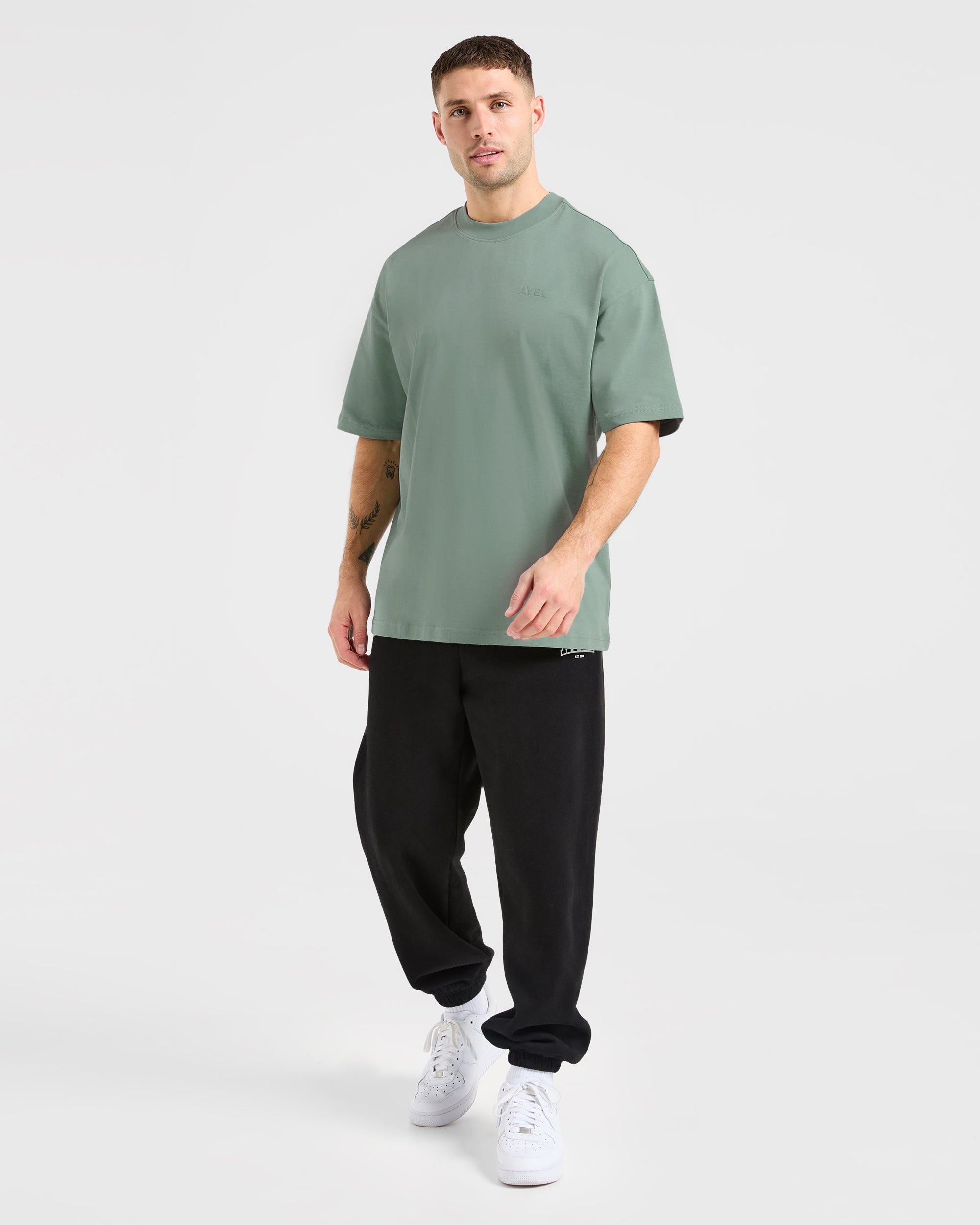 Essential Oversized T Shirt - Slate Green