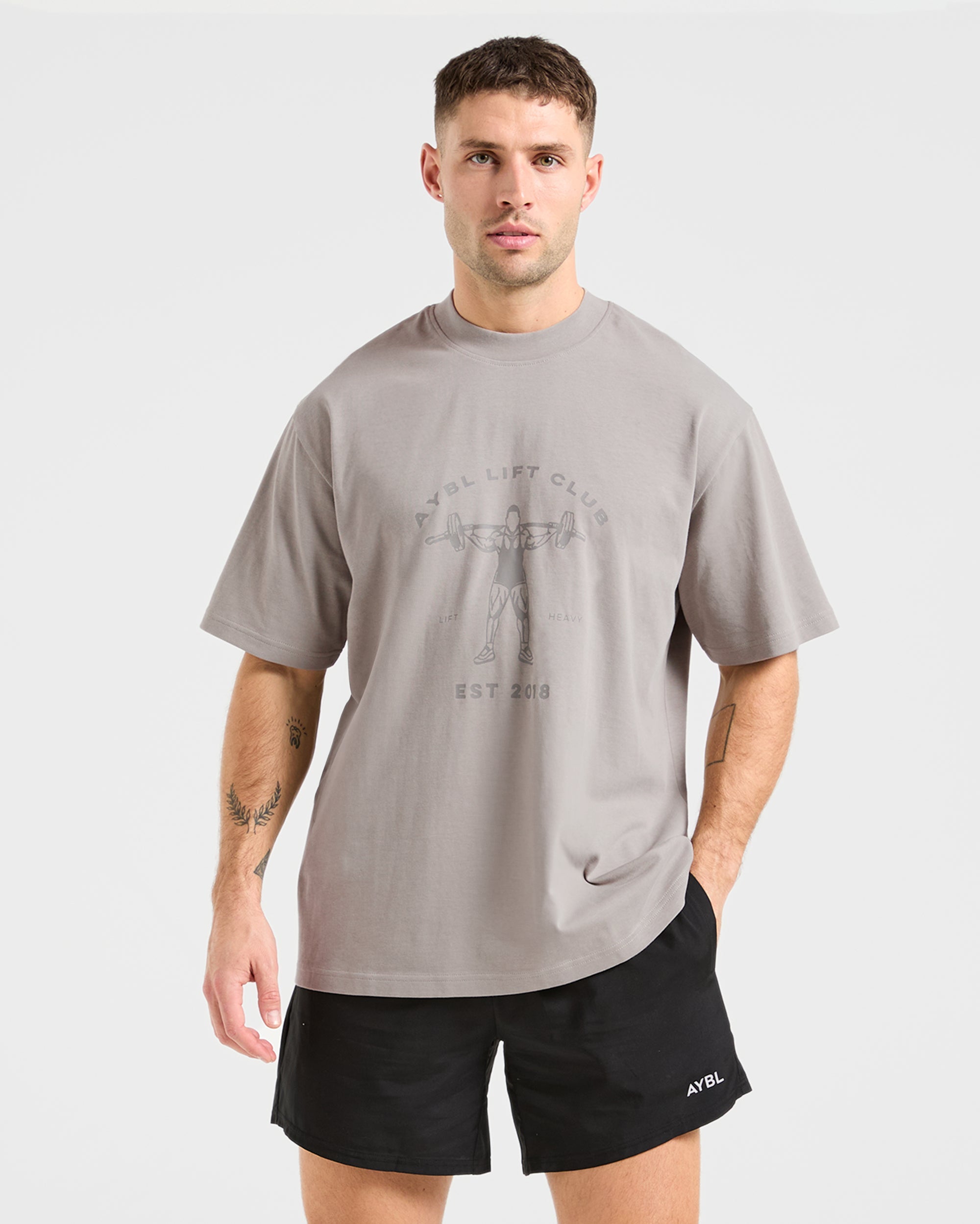 Lift Club Oversized T Shirt - Fog