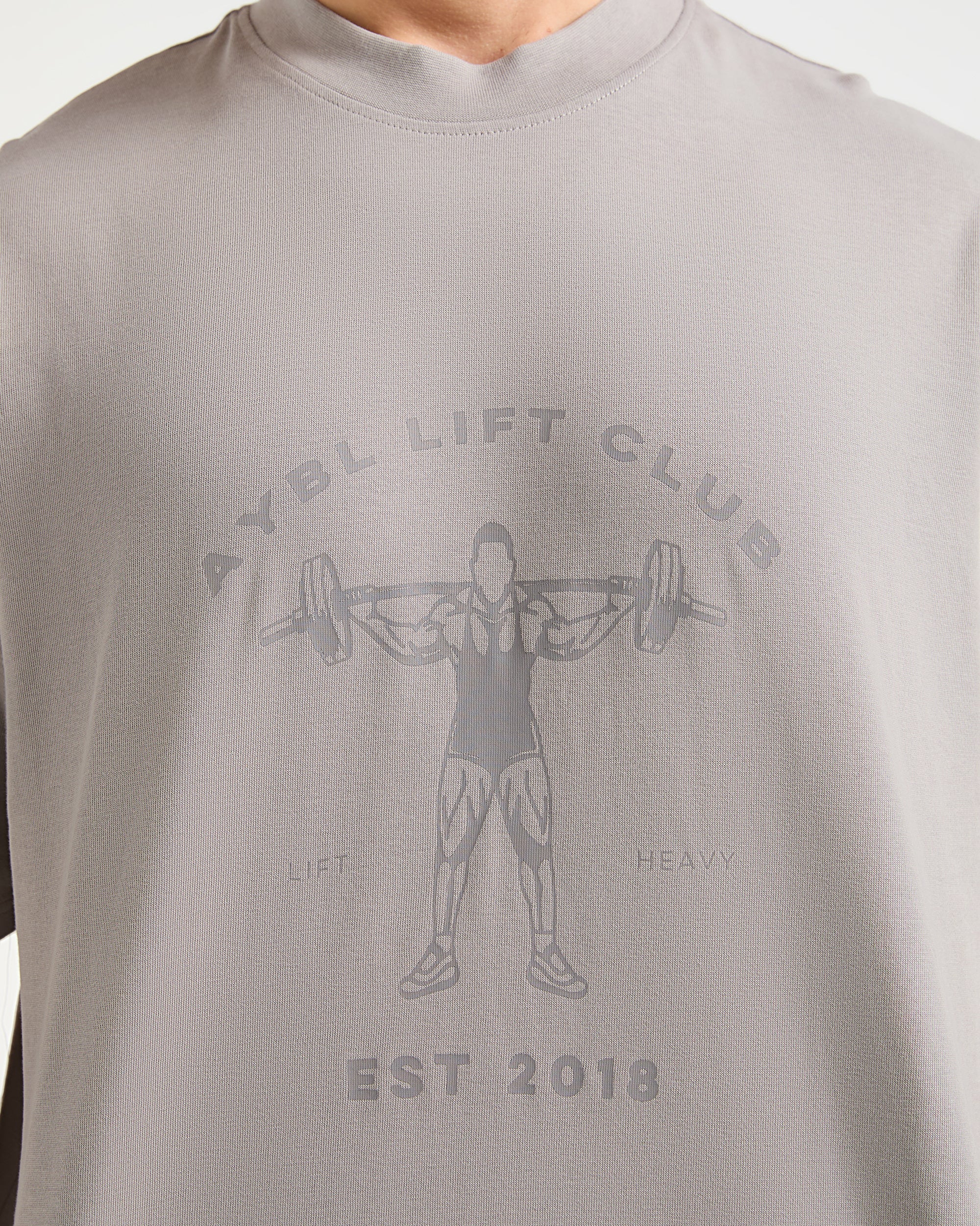 Lift Club Oversized T Shirt - Fog