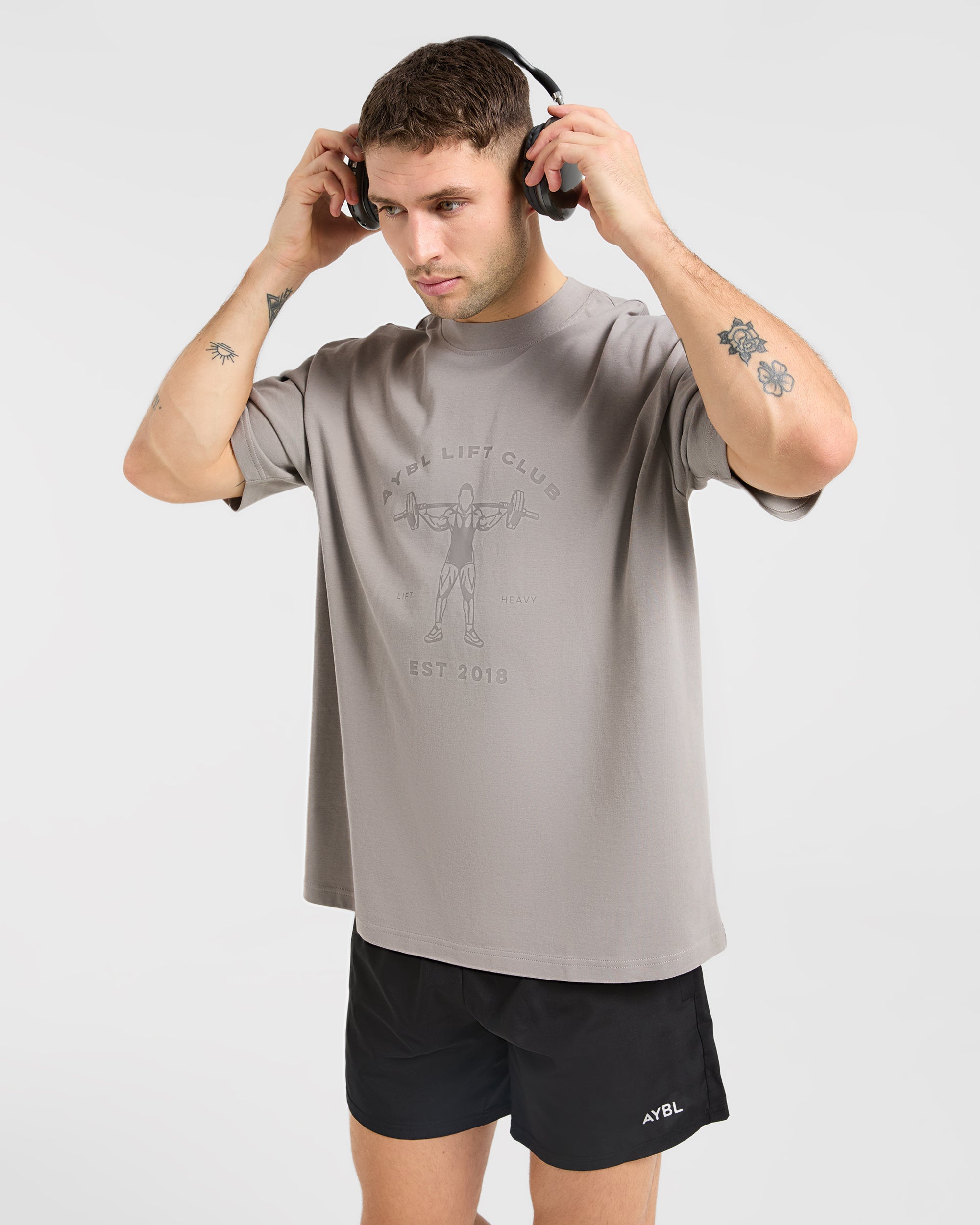 Lift Club Oversized T Shirt - Fog