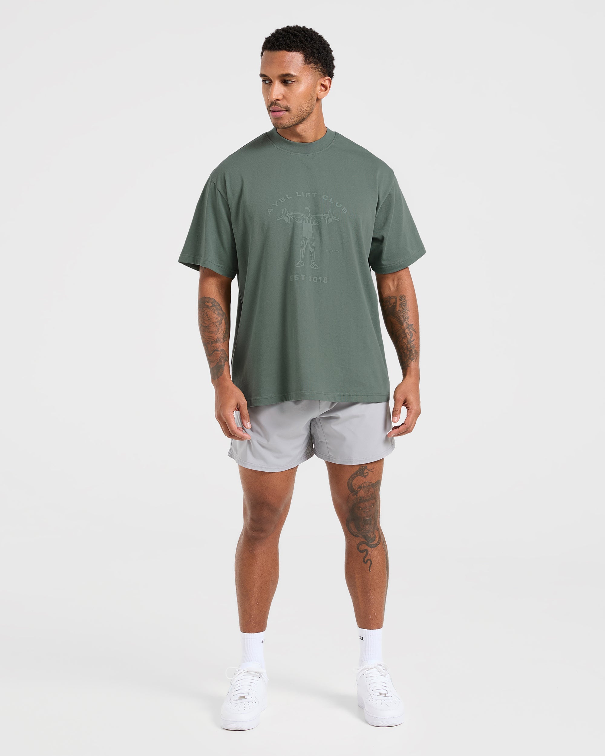 Lift Club Oversized T Shirt - Vintage Sage