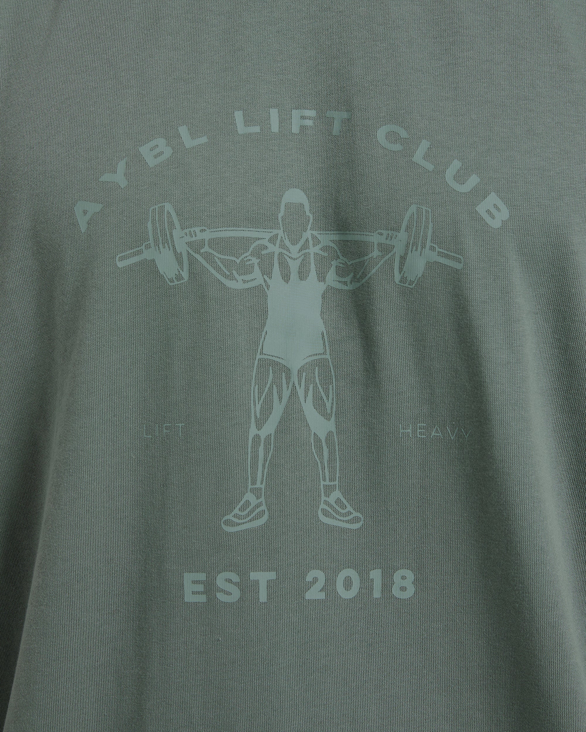 Lift Club Oversized T Shirt - Vintage Sage