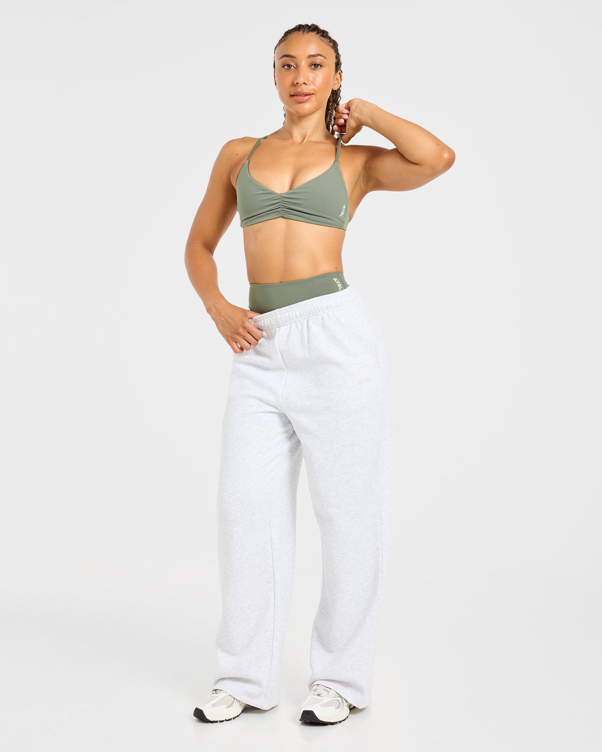 Physique Sports Bra - Muted Khaki