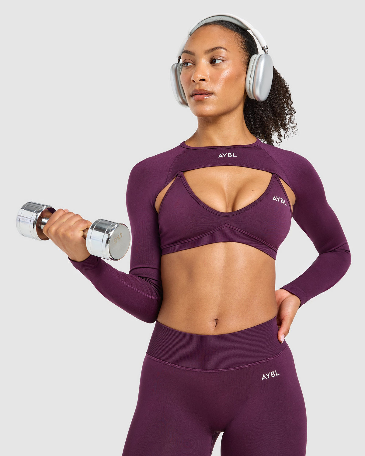 Adapt Seamless Shrug - Midnight Plum