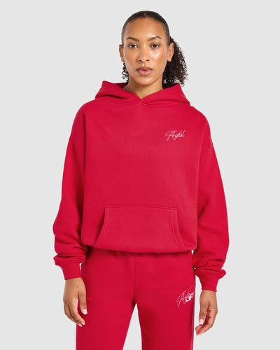 Lift Graphic 2.0 Oversized Hoodie - Red