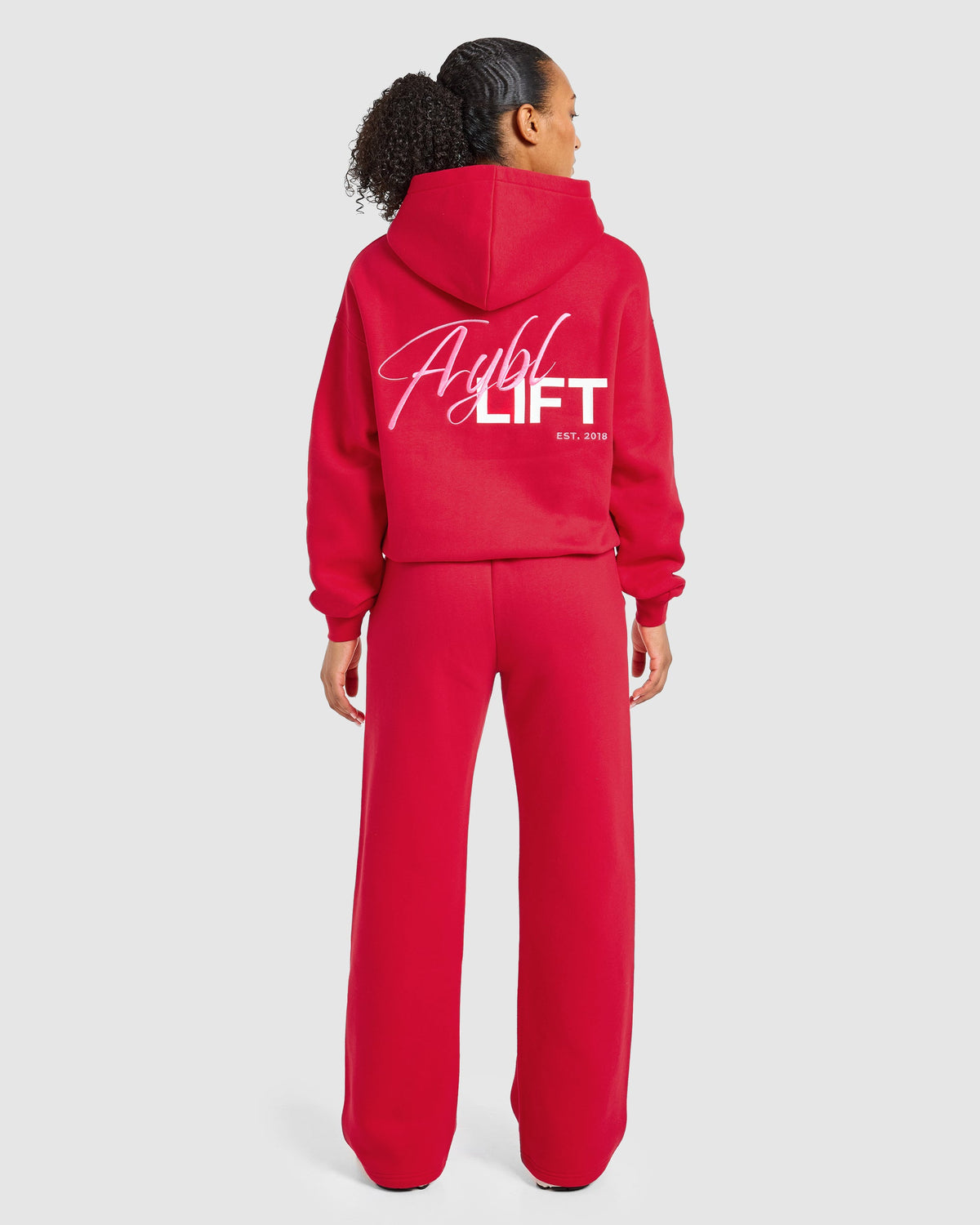 Lift Graphic 2.0 Oversized Straight Leg Joggers - Red