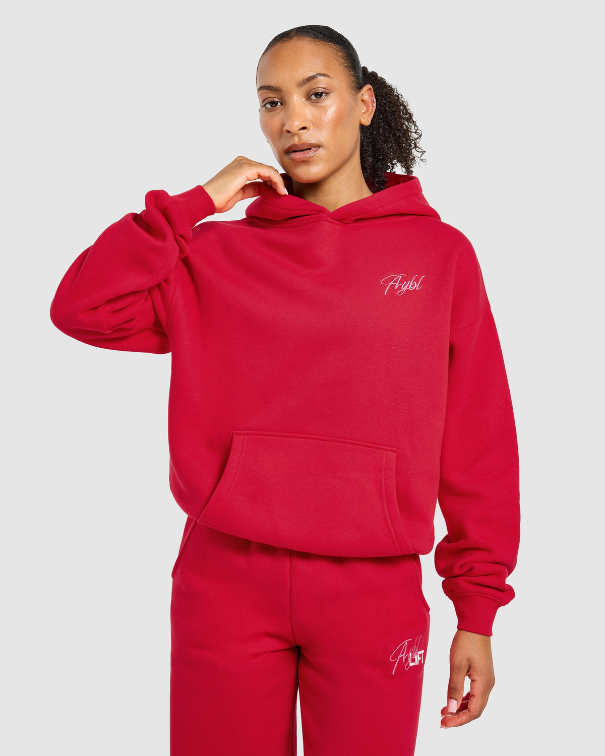 Lift Graphic 2.0 Oversized Hoodie - Red