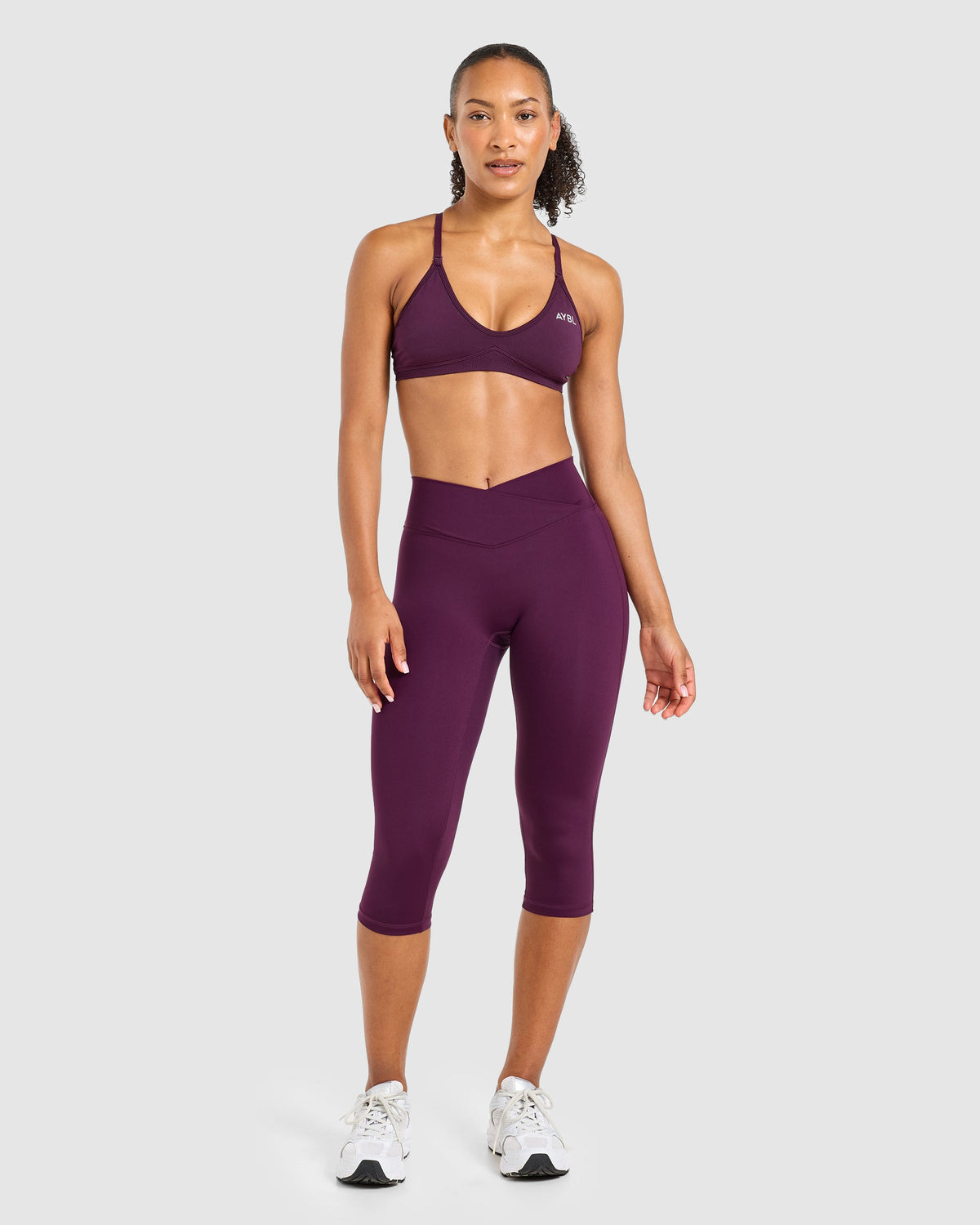 Sculpt Wrap Capri - Plum