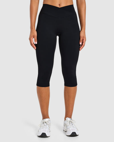 Sculpt Wrap Capris - Black