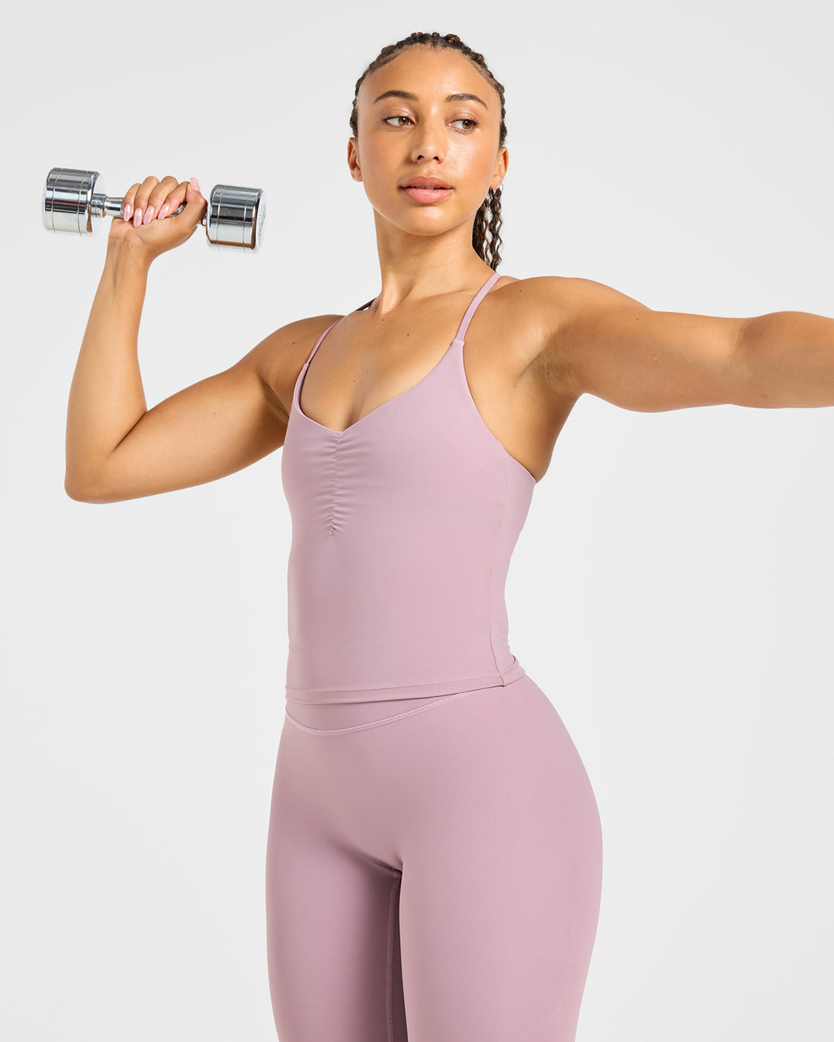 Physique Tank Top - Dusty Mauve