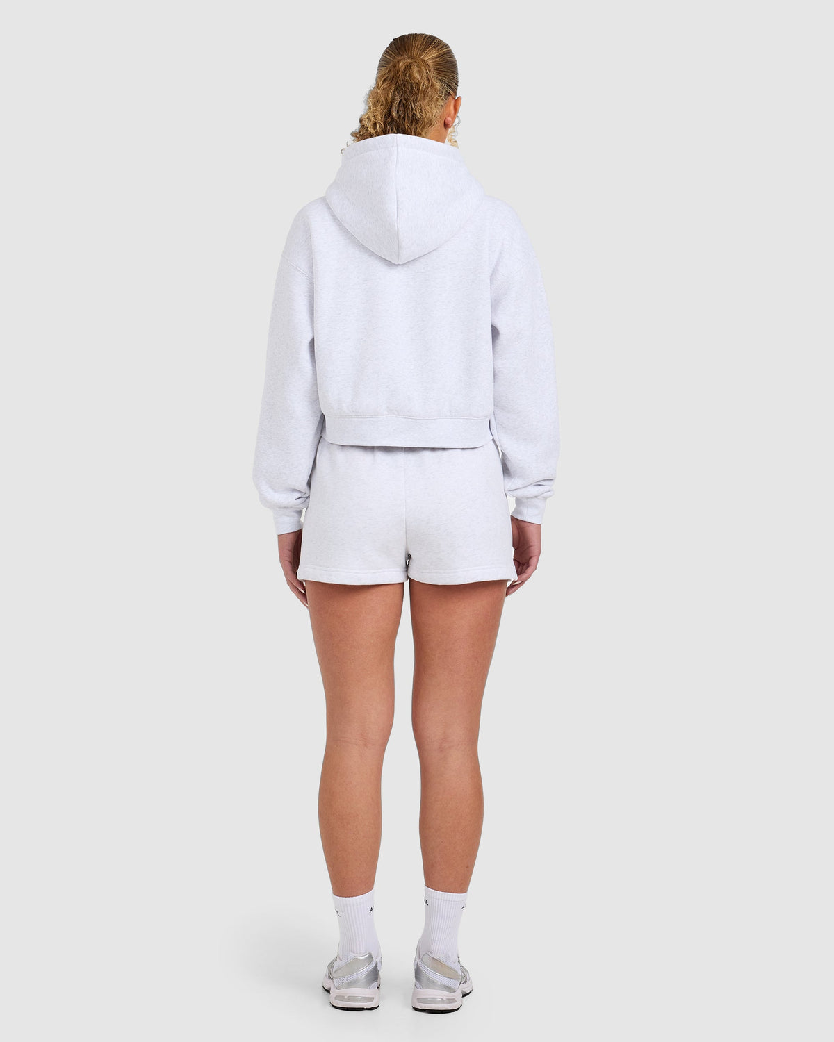 Varsity 2.0 Boxy Zip Up Hoodie - Heather Grey