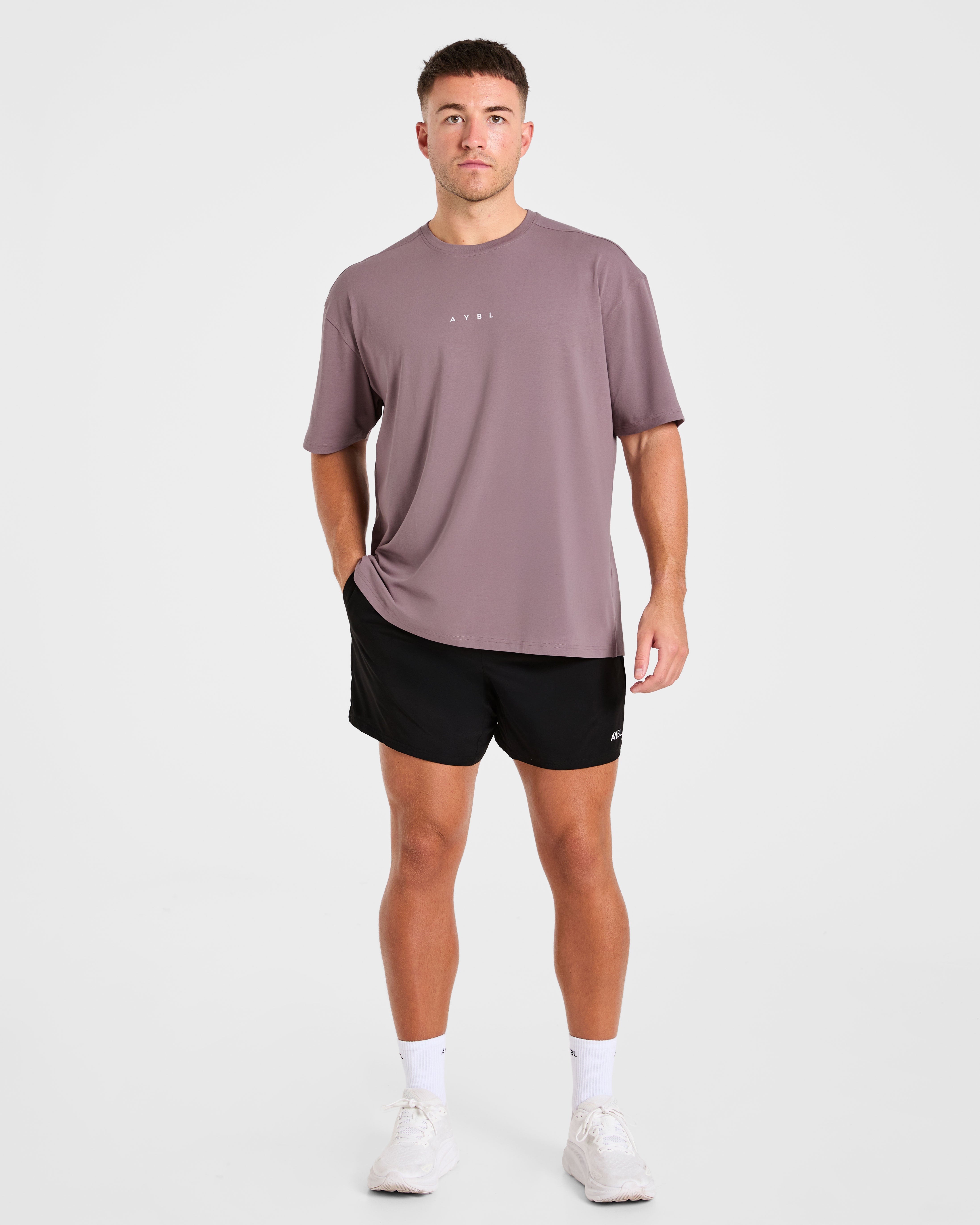Force Oversized T Shirt - Heavy Purple