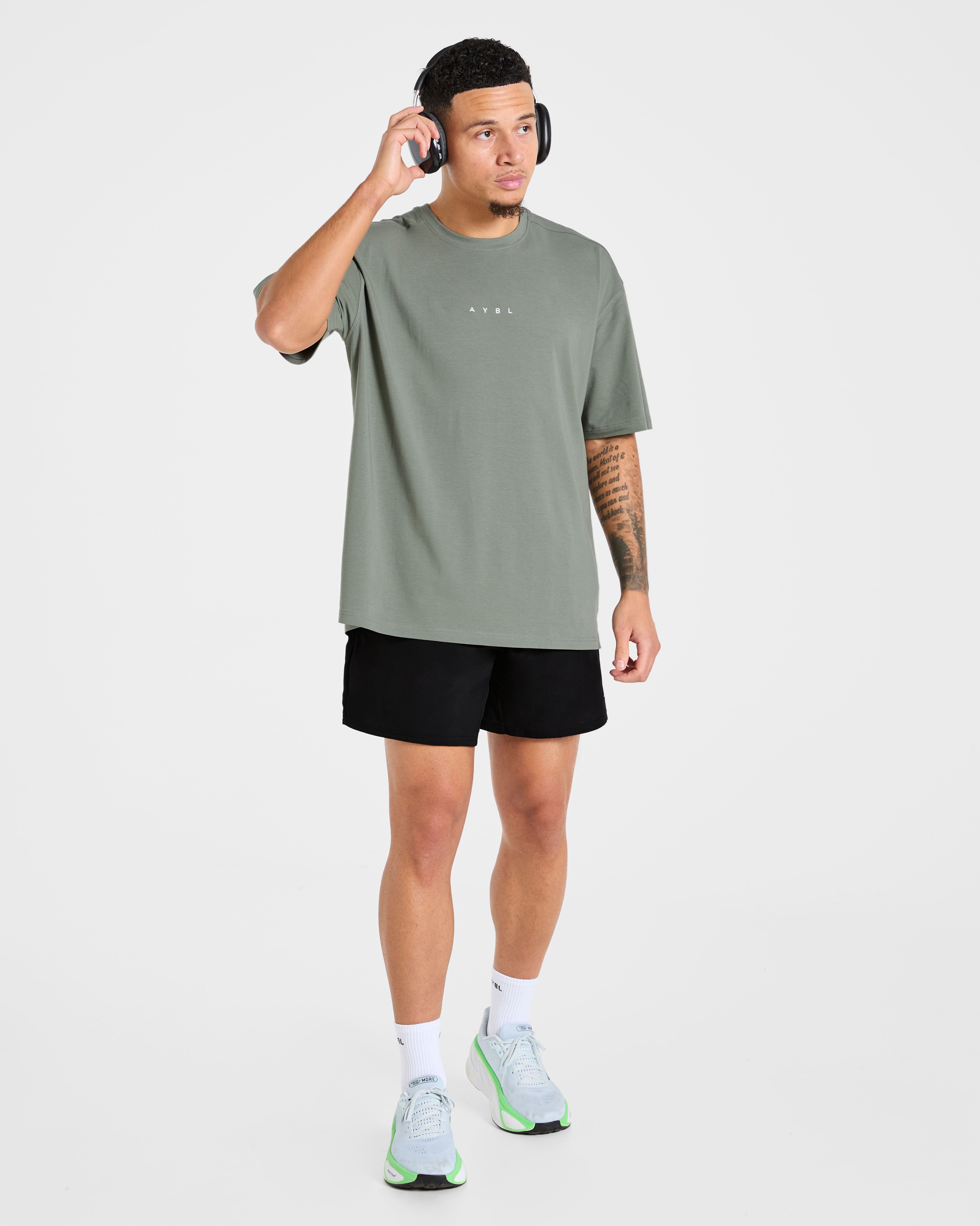 Force Oversized T Shirt - Deep Sage