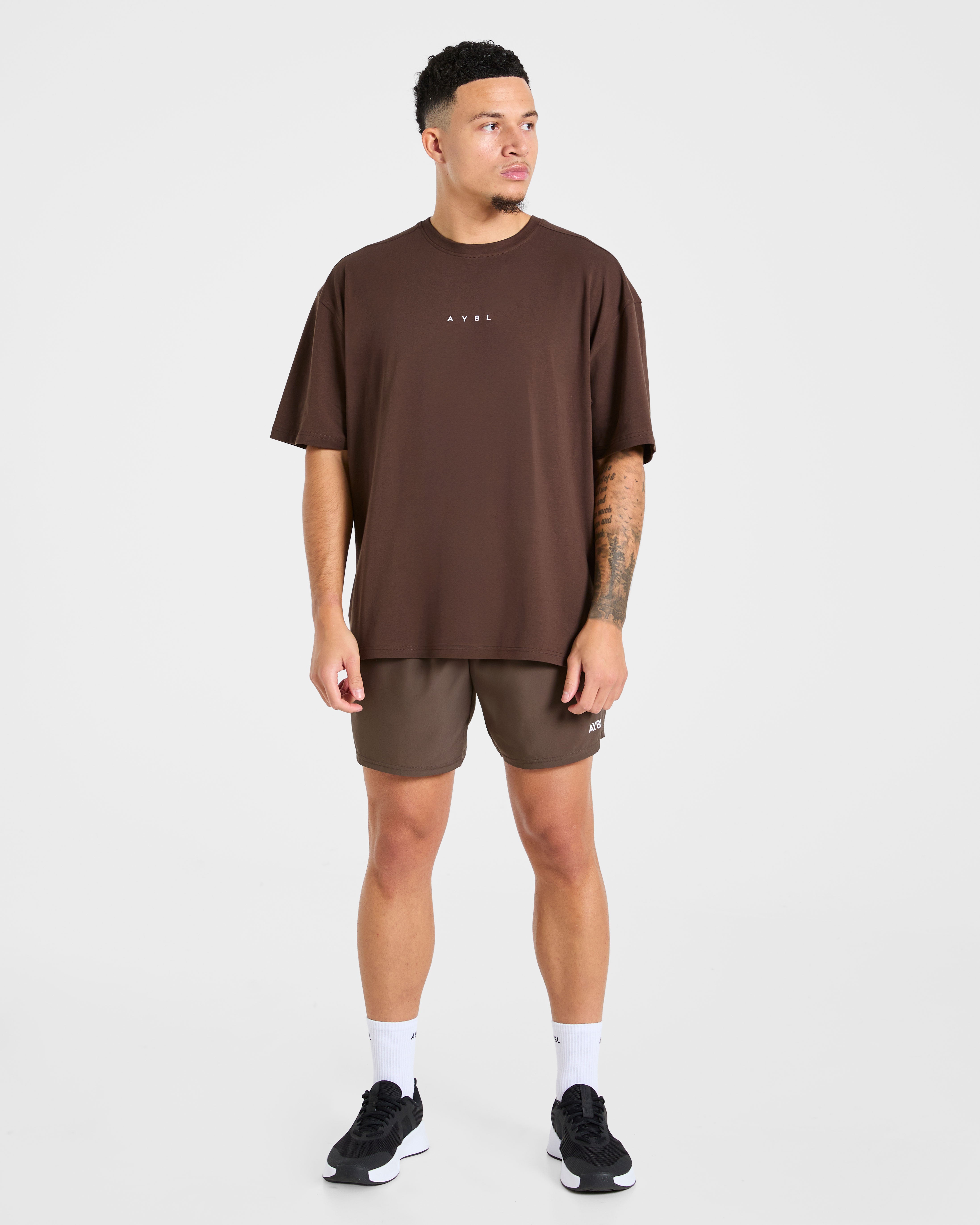 Force Oversized T Shirt - Brown