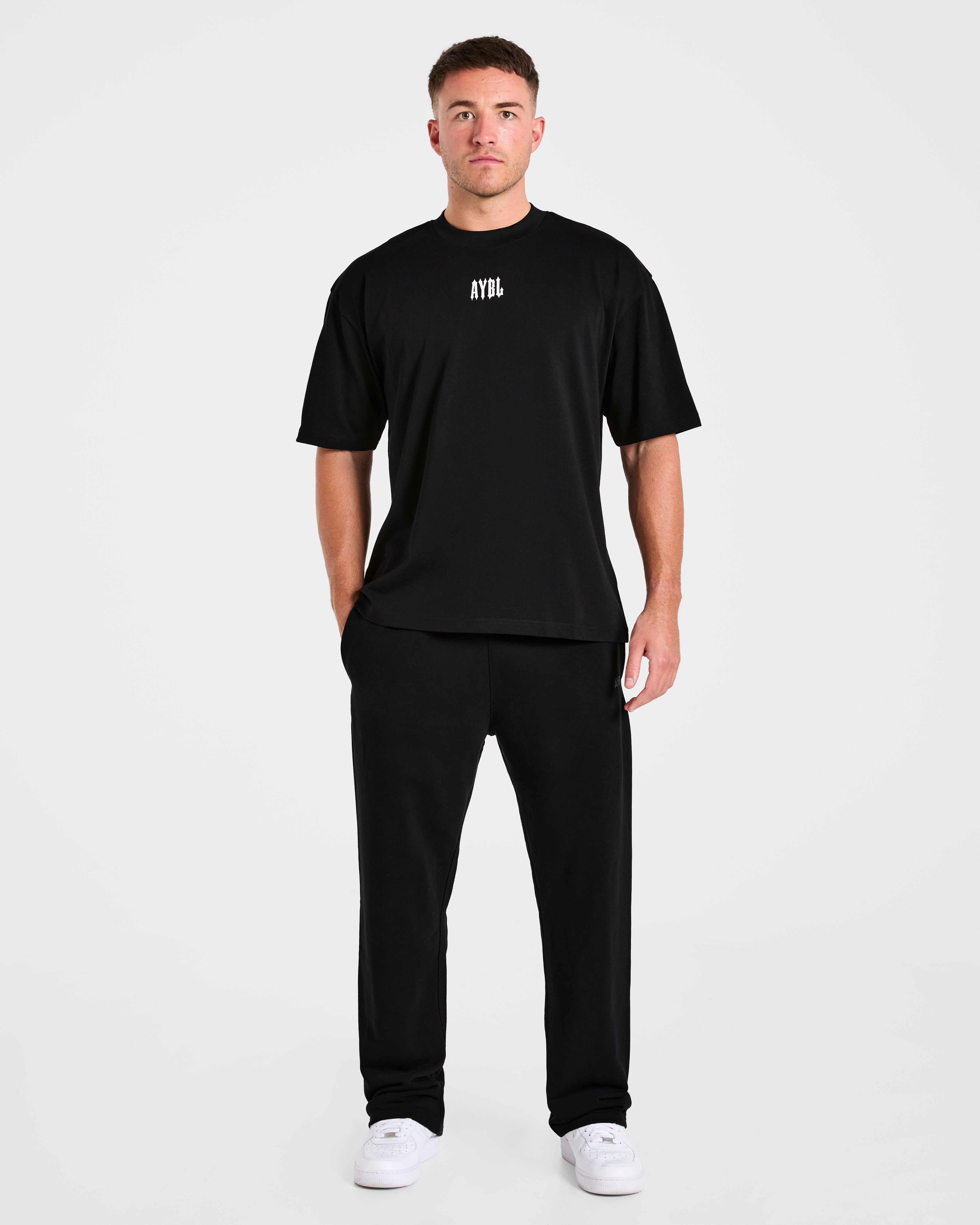Hunt Your Goals Oversized T Shirt - Black