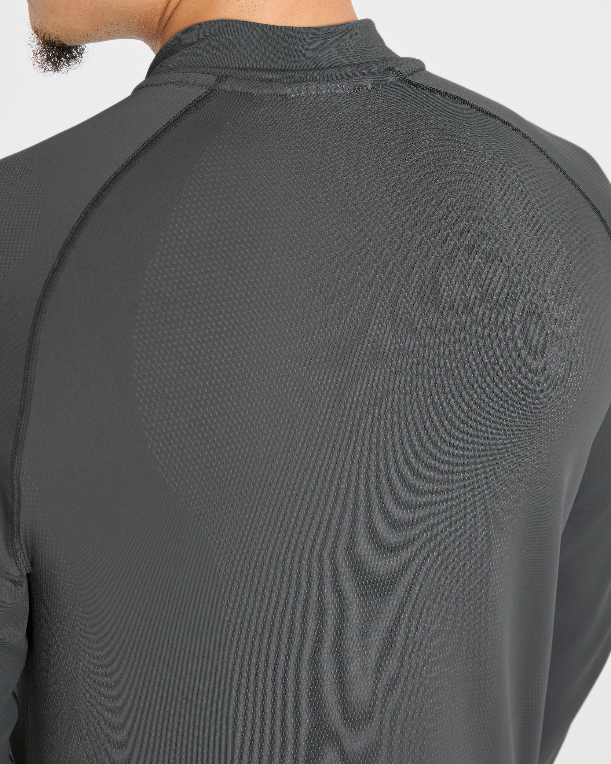 Attain Seamless 1/2 Zip Pullover - Storm Grey
