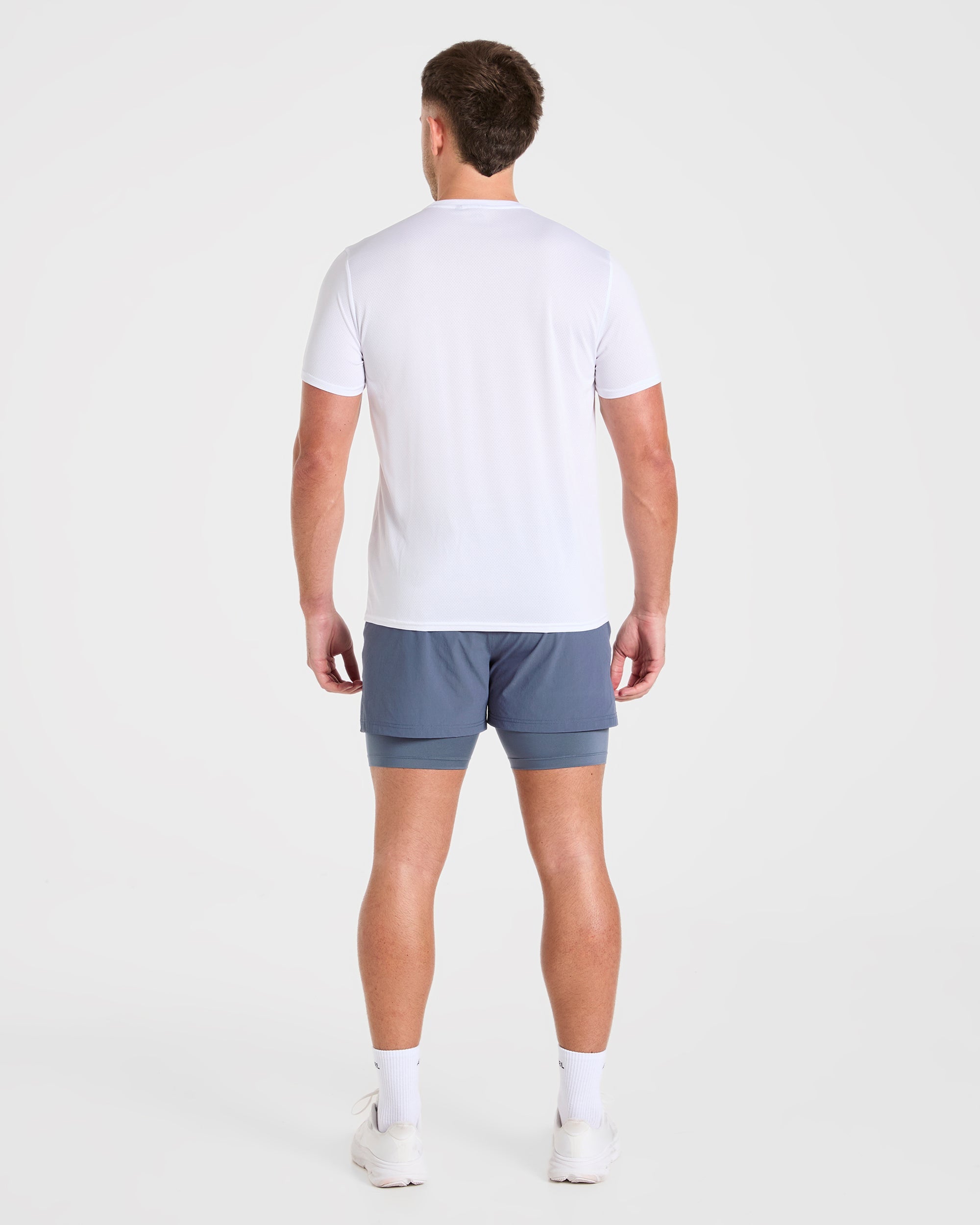 Signature 2 in 1 Shorts - Steel Blue