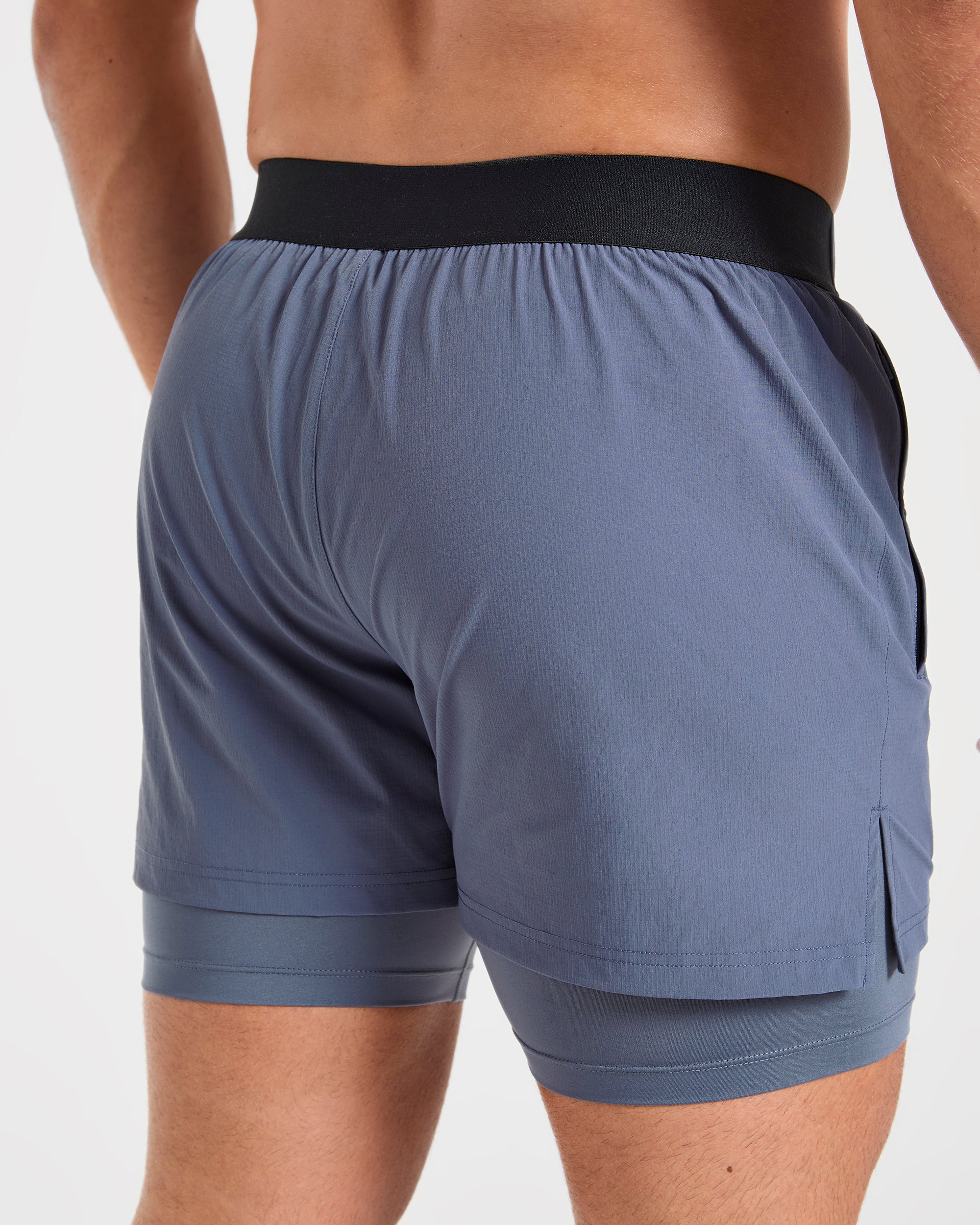 Signature 2 in 1 Shorts - Steel Blue