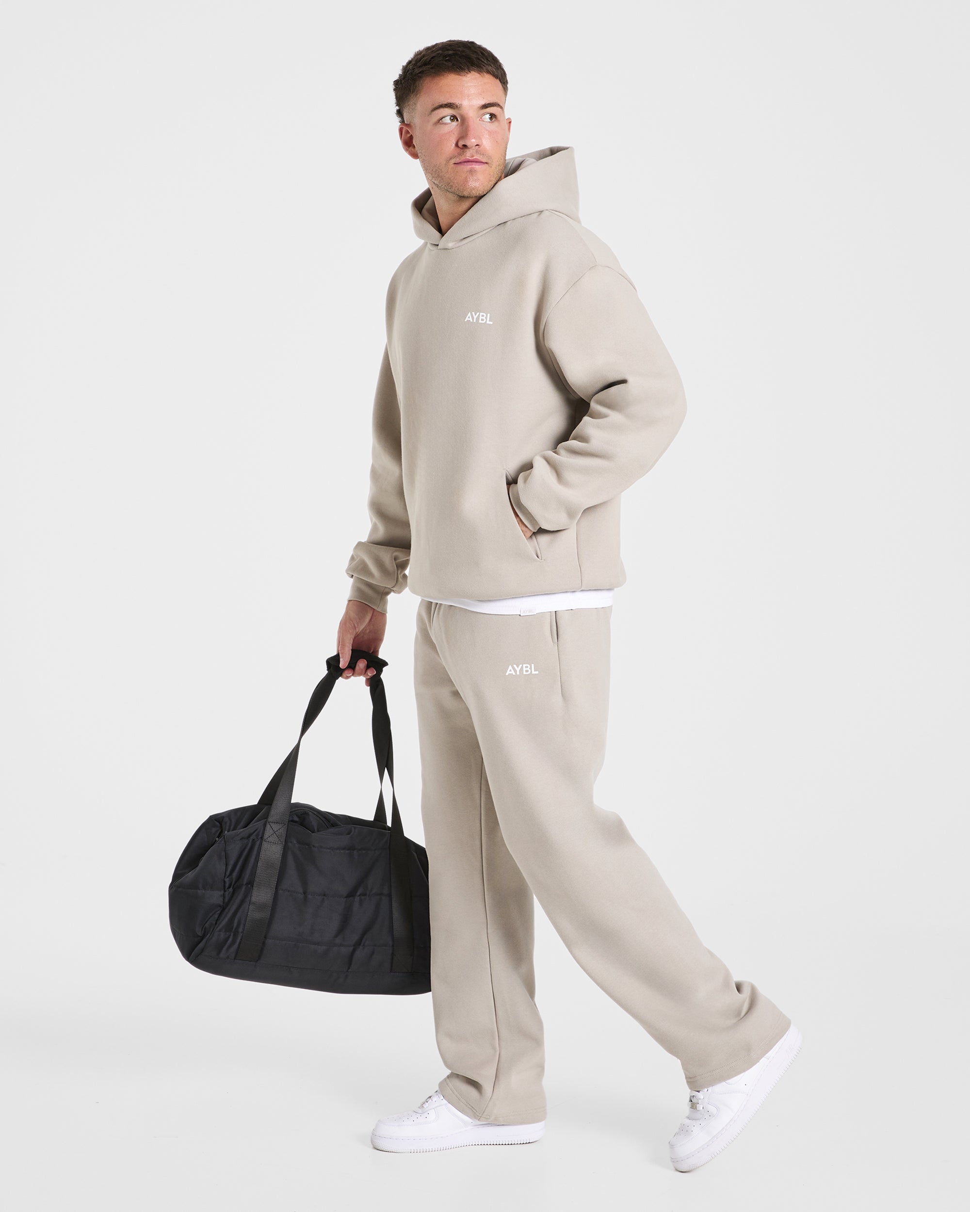 Essential Oversized Hoodie - Stone