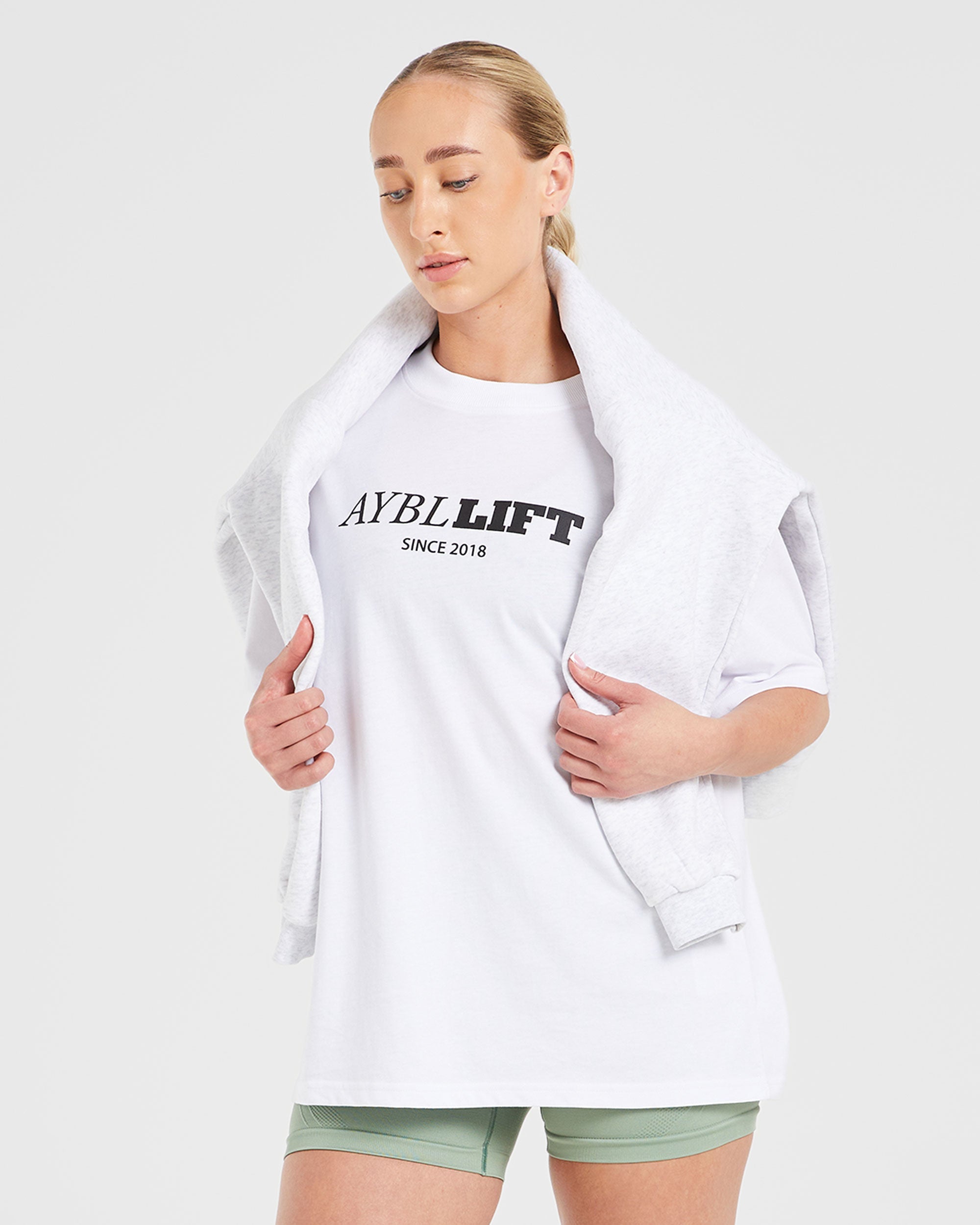 AYBL Lift Oversized T Shirt - White