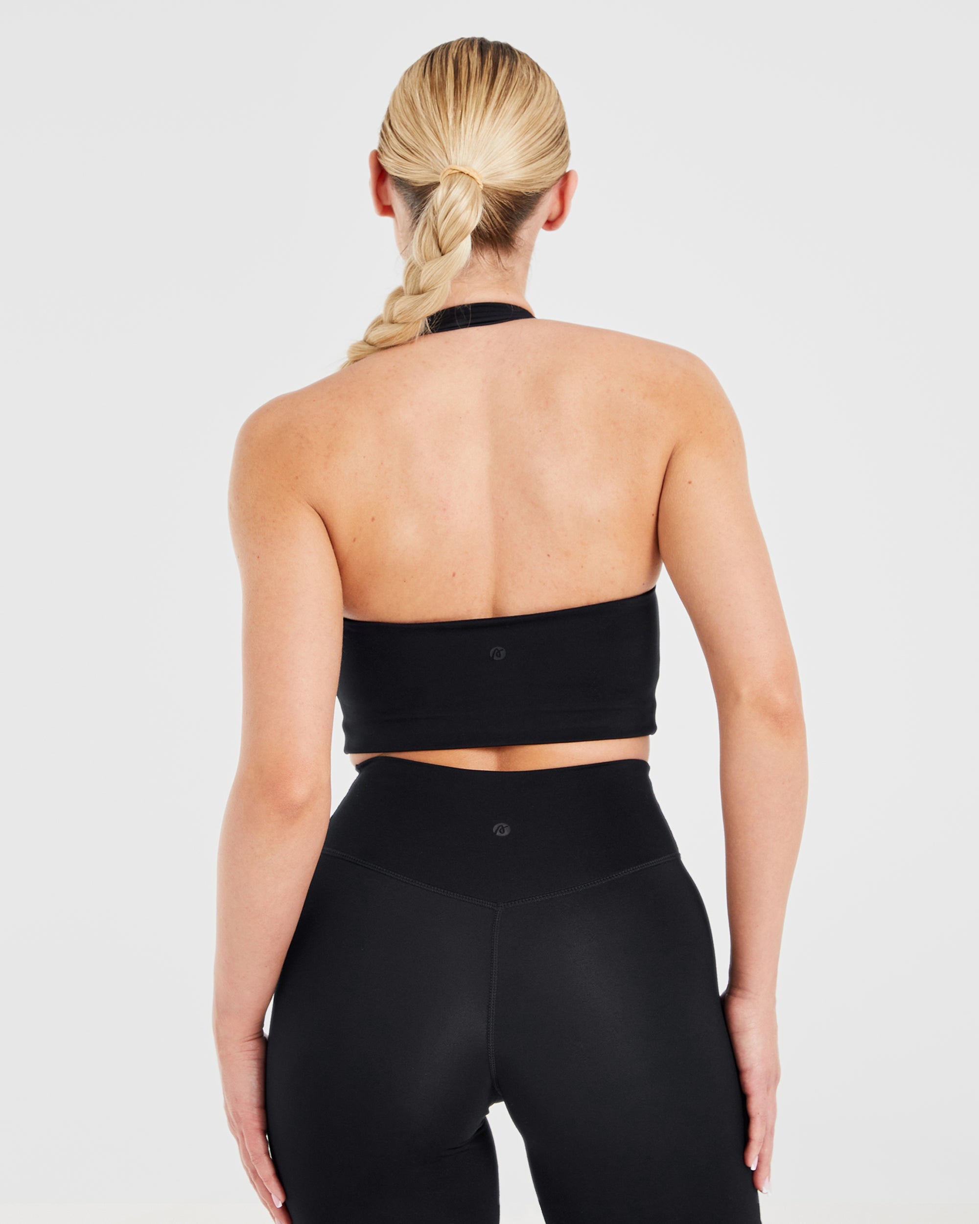 Staple Halterneck Crop Top - Black