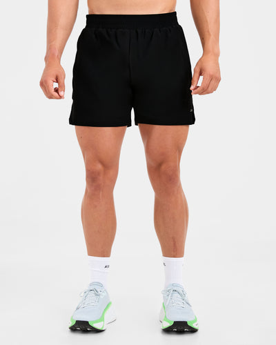 Run 5" Shorts - Black