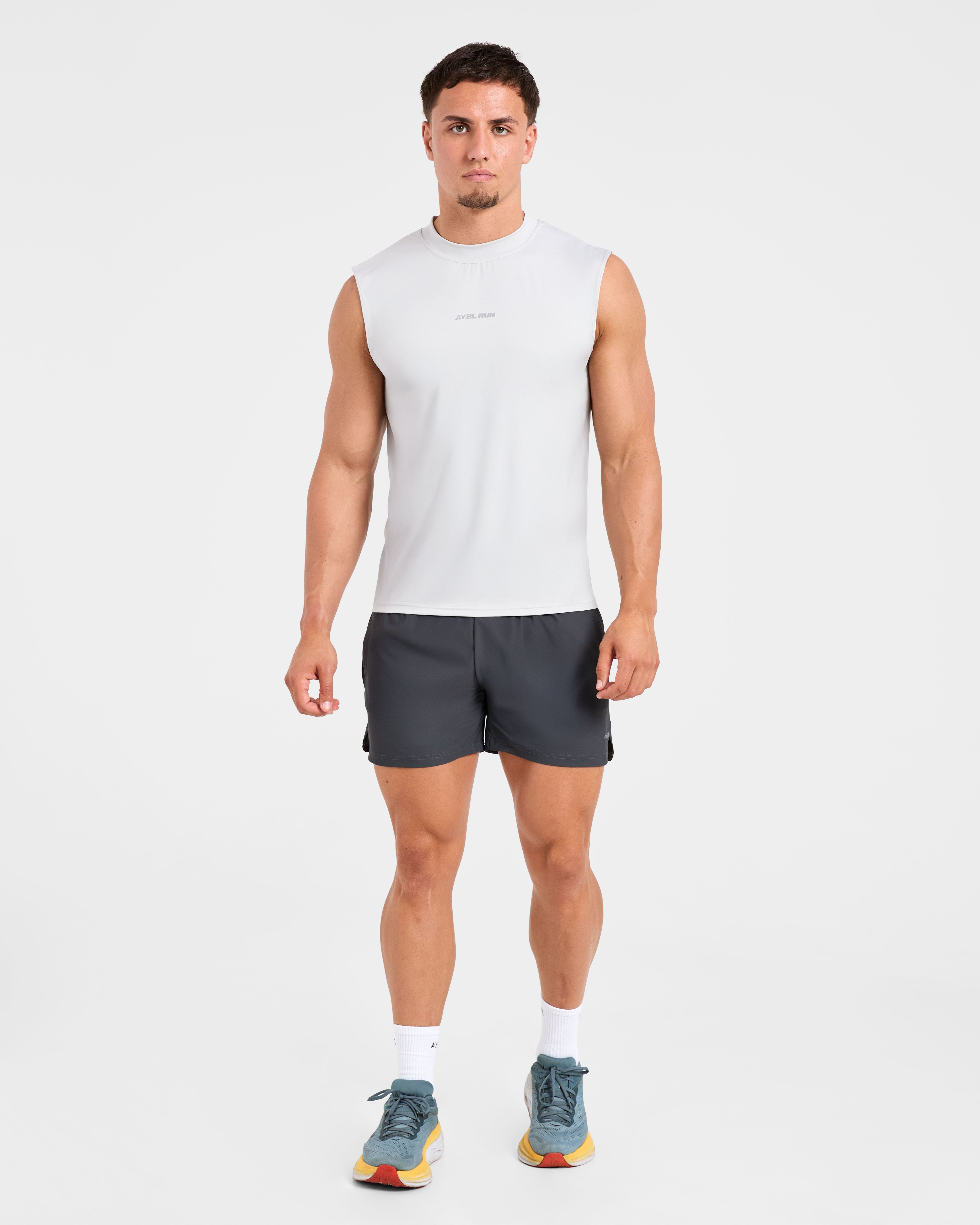 Run Slim Tank - Ice Grey