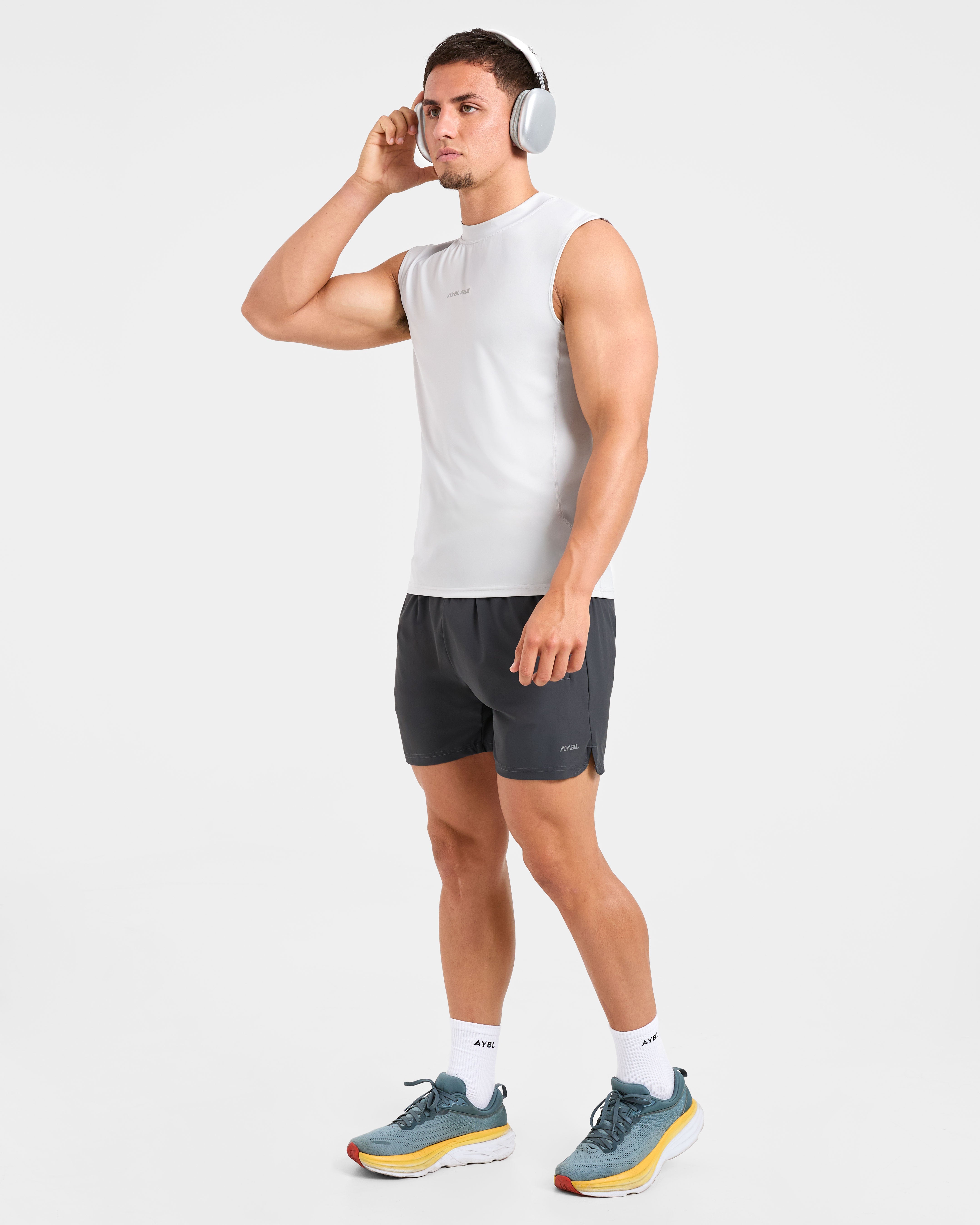 Run Slim Tank - Ice Grey
