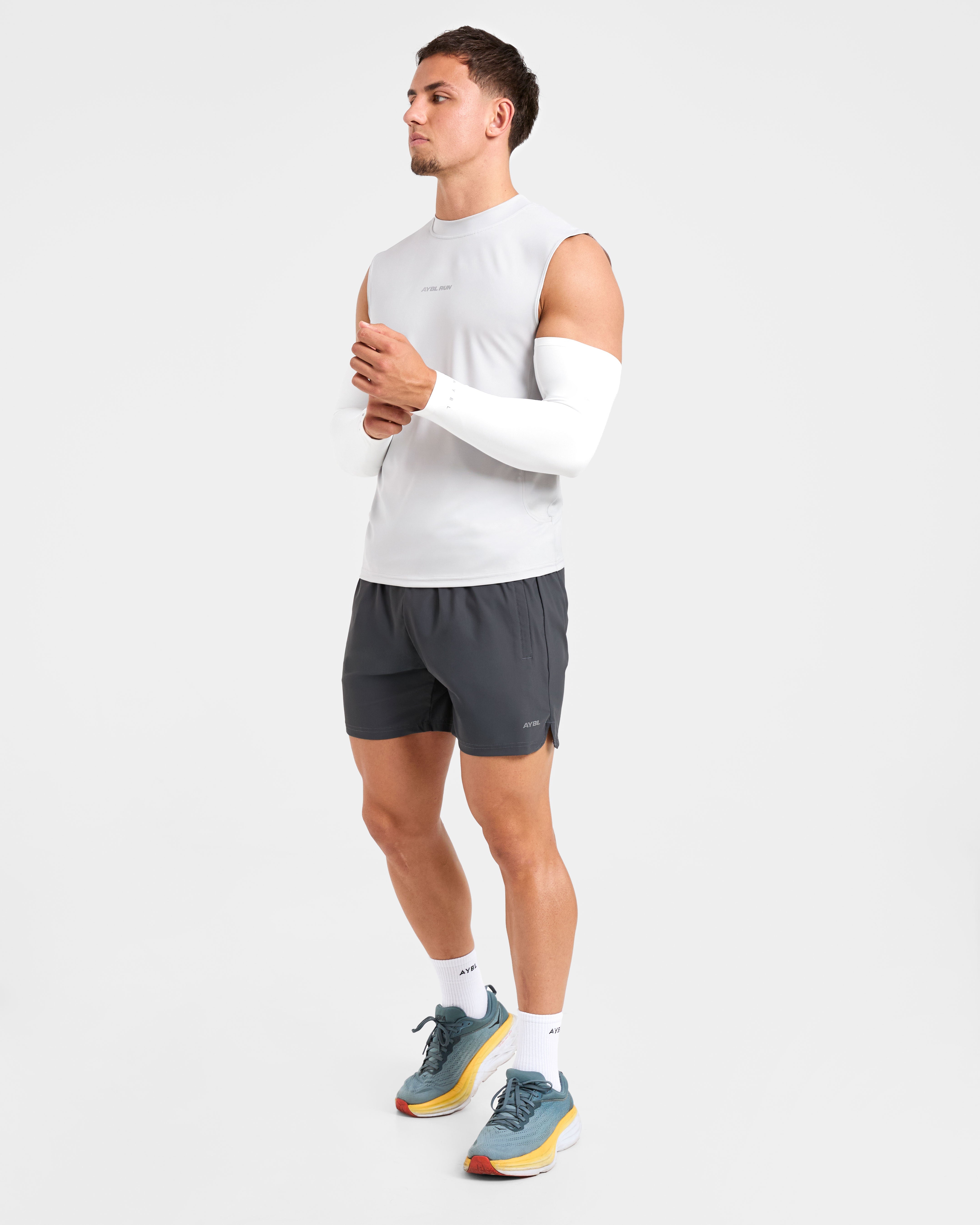Run Slim Tank - Ice Grey