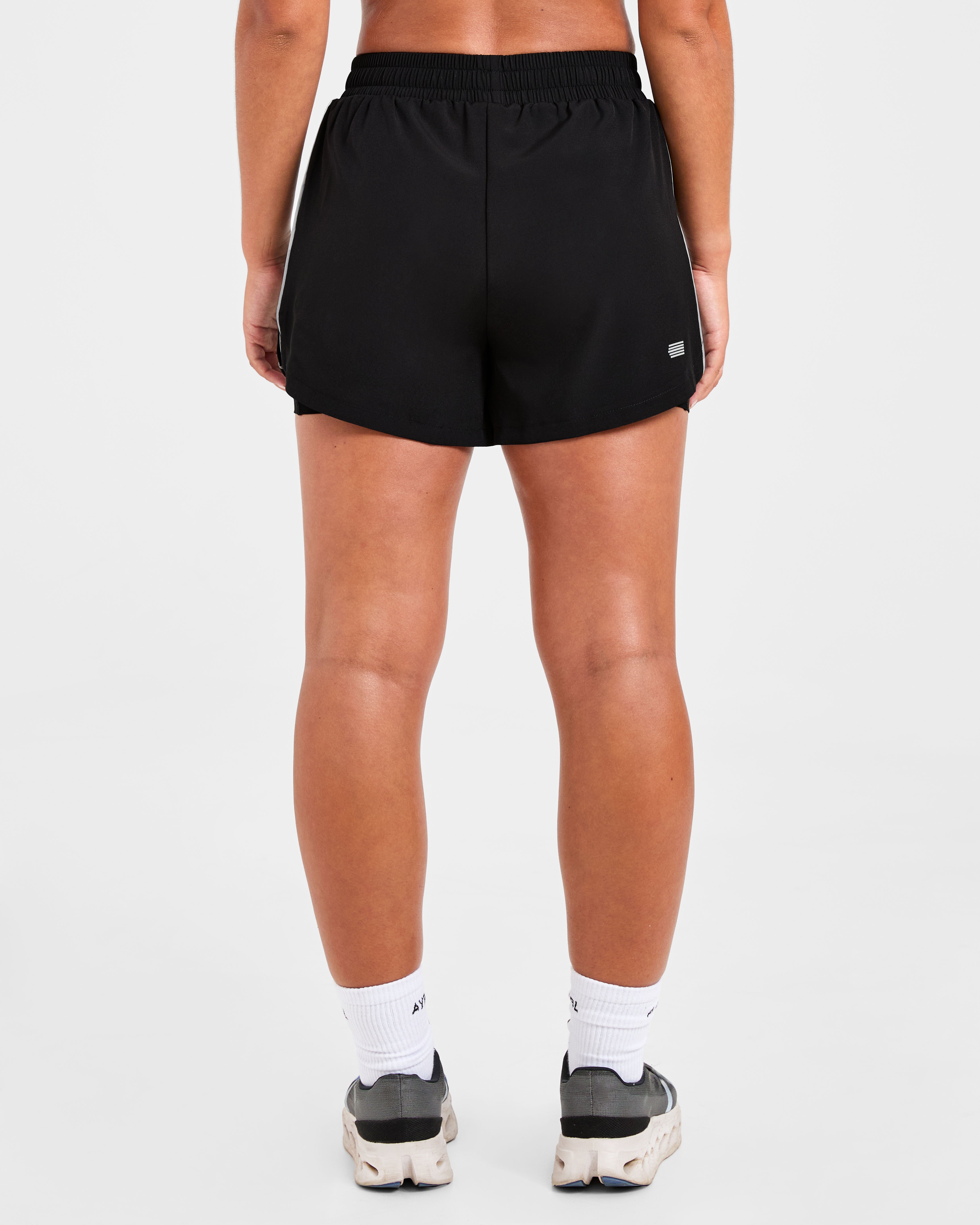 Run 2 in 1 Shorts - Black