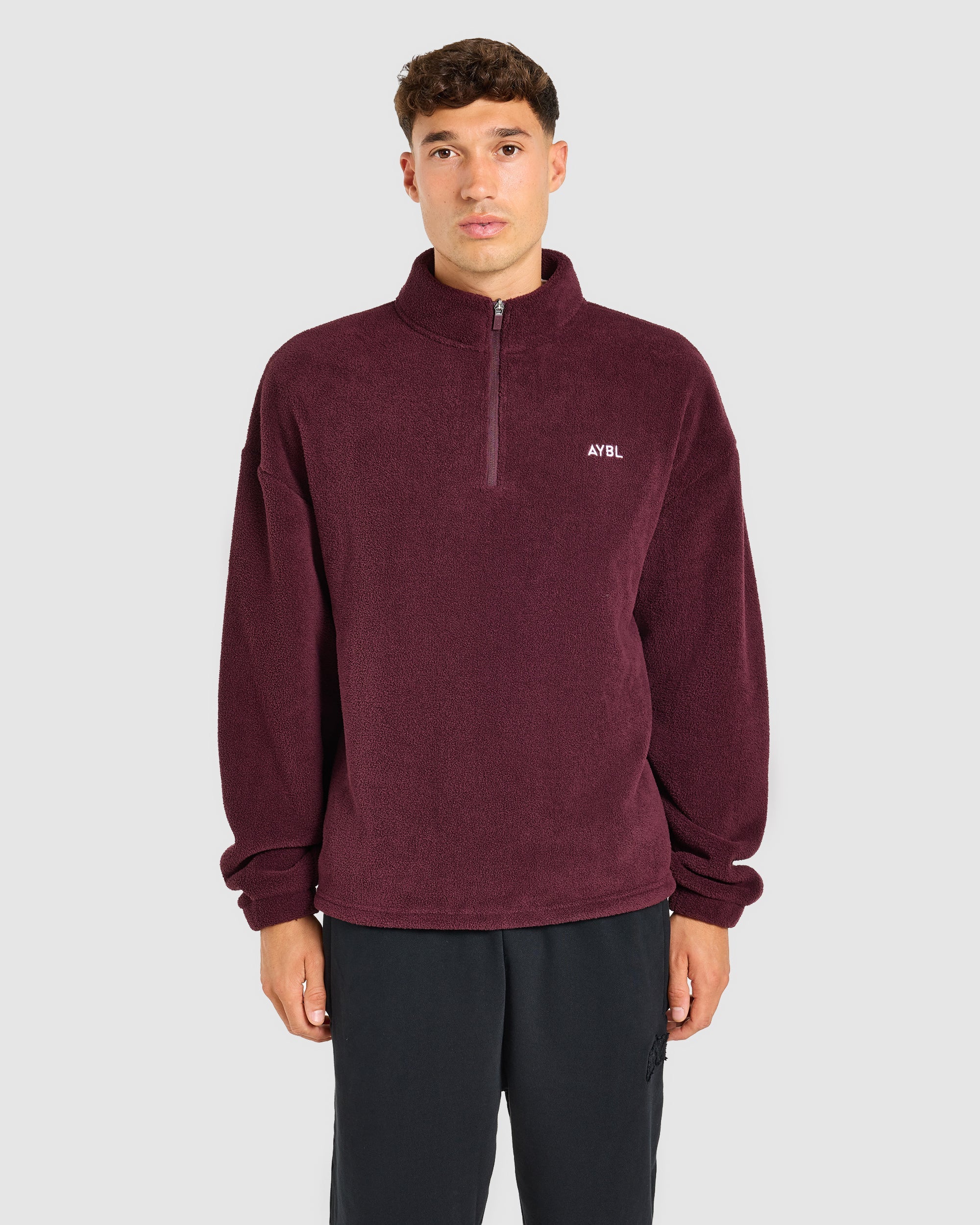 Essential 1/4 Zip Fleece - Dusty Plum