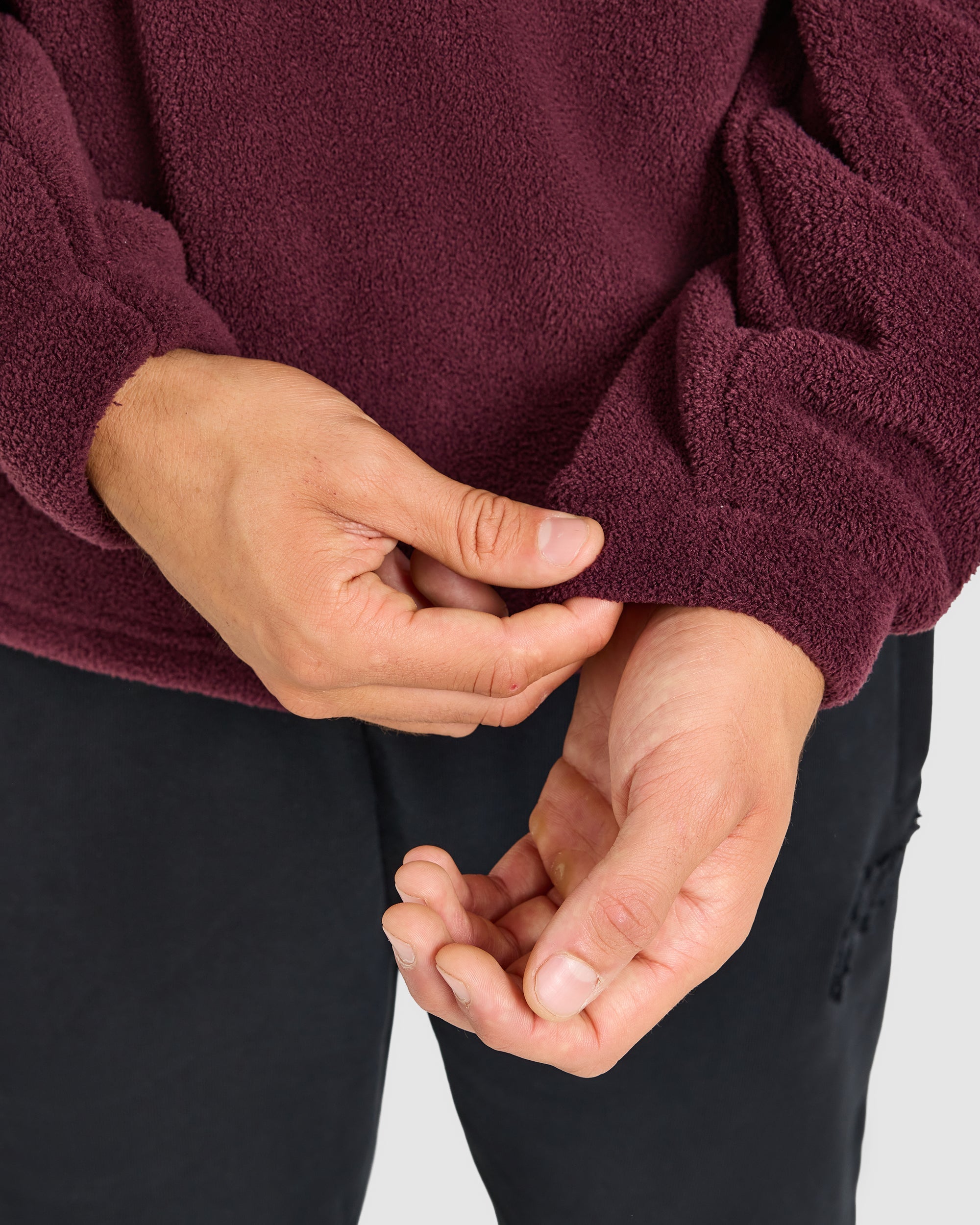 Essential 1/4 Zip Fleece - Dusty Plum