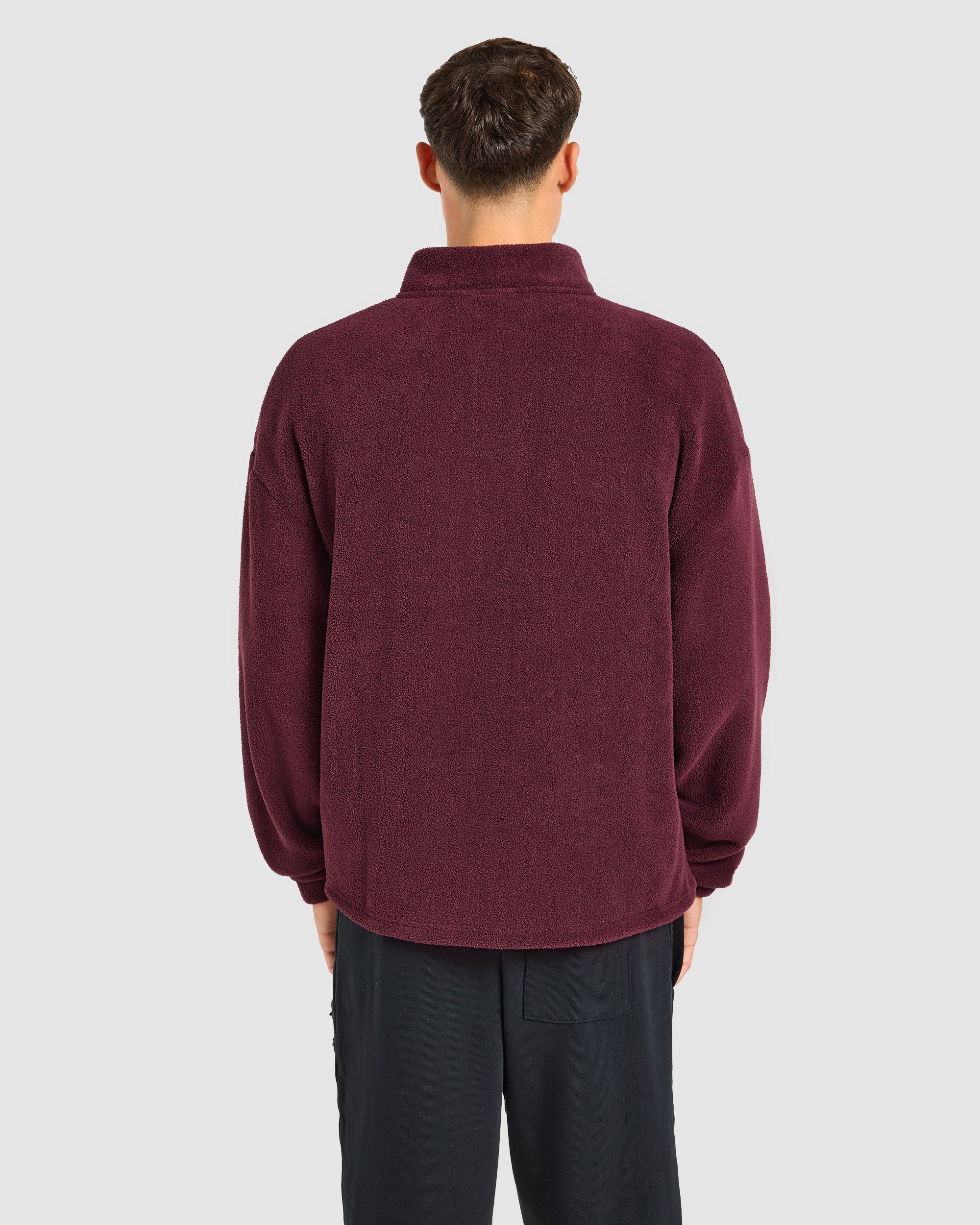 Essential 1/4 Zip Fleece - Dusty Plum
