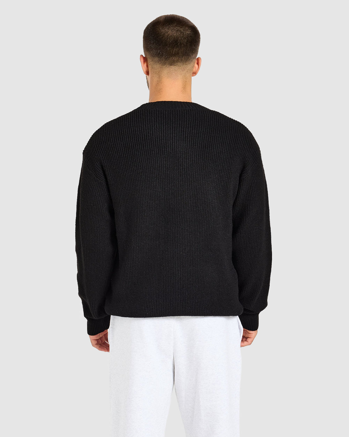 Signature Knitted Sweater - Black