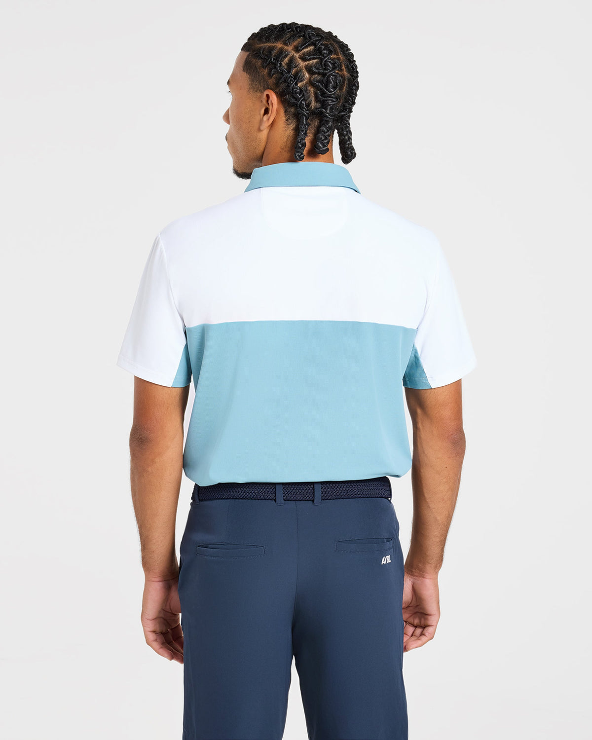 Precision Block Polo - Light Blue