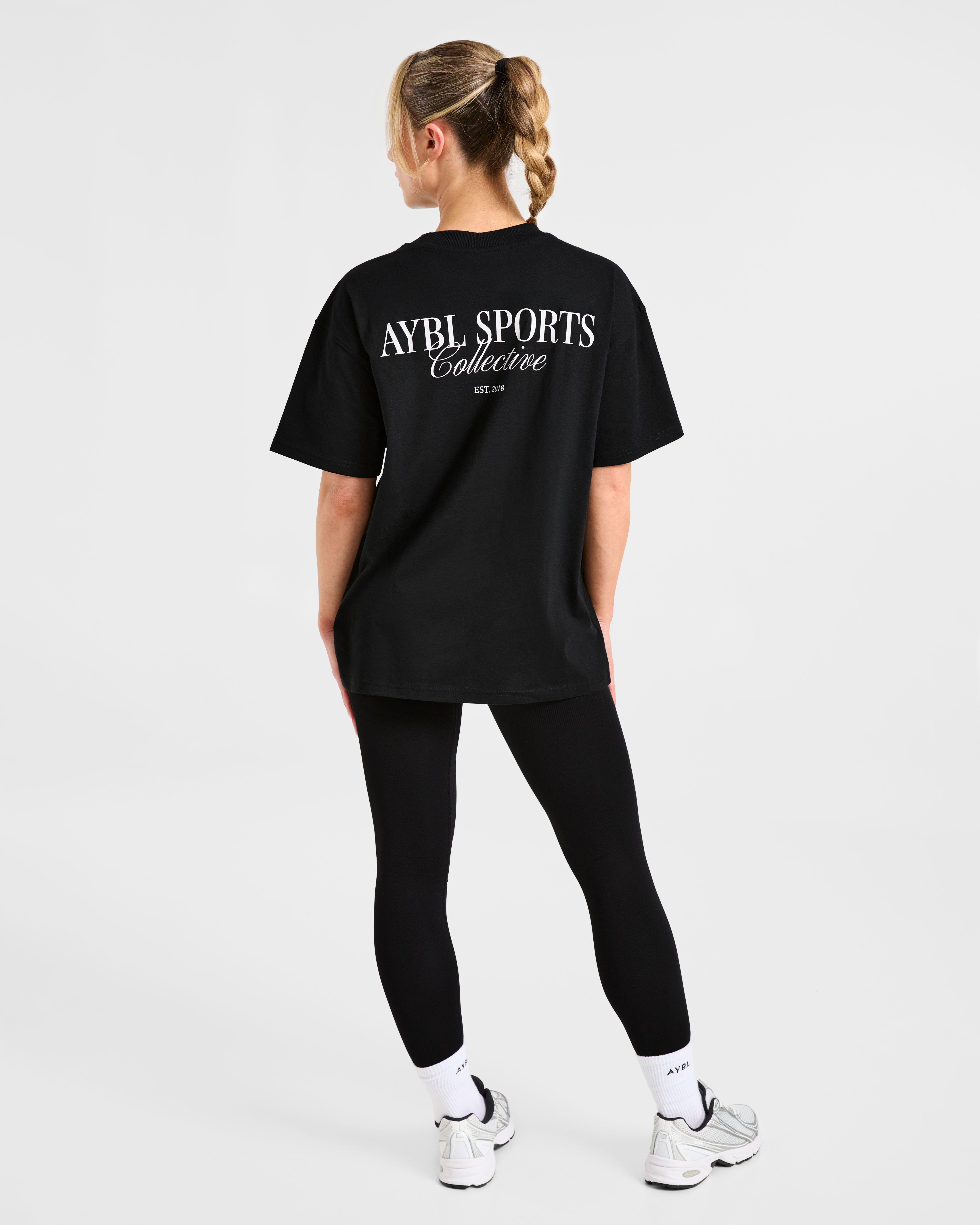 Sports Collective Oversized T Shirt - Black