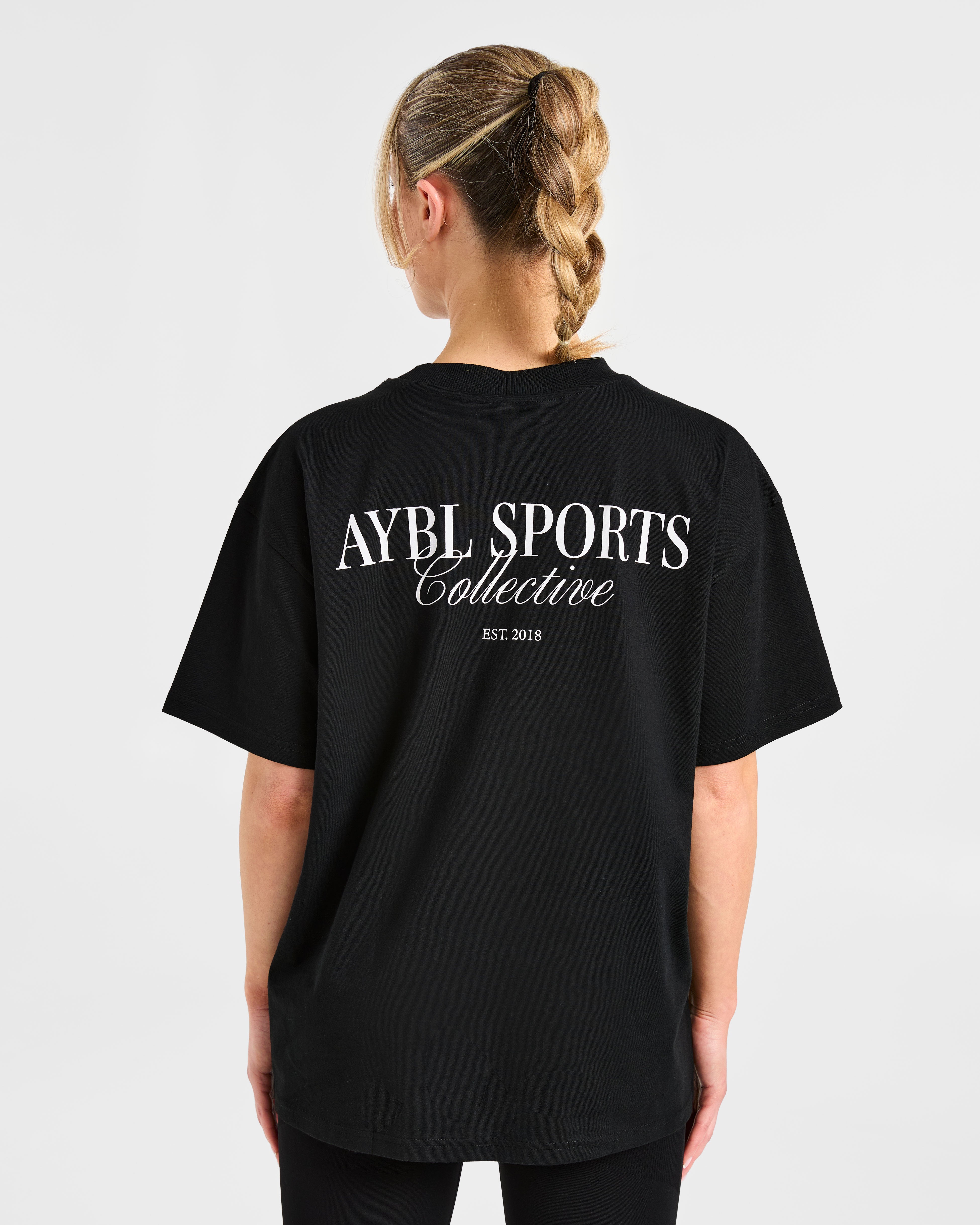 Sports Collective Oversized T Shirt - Black