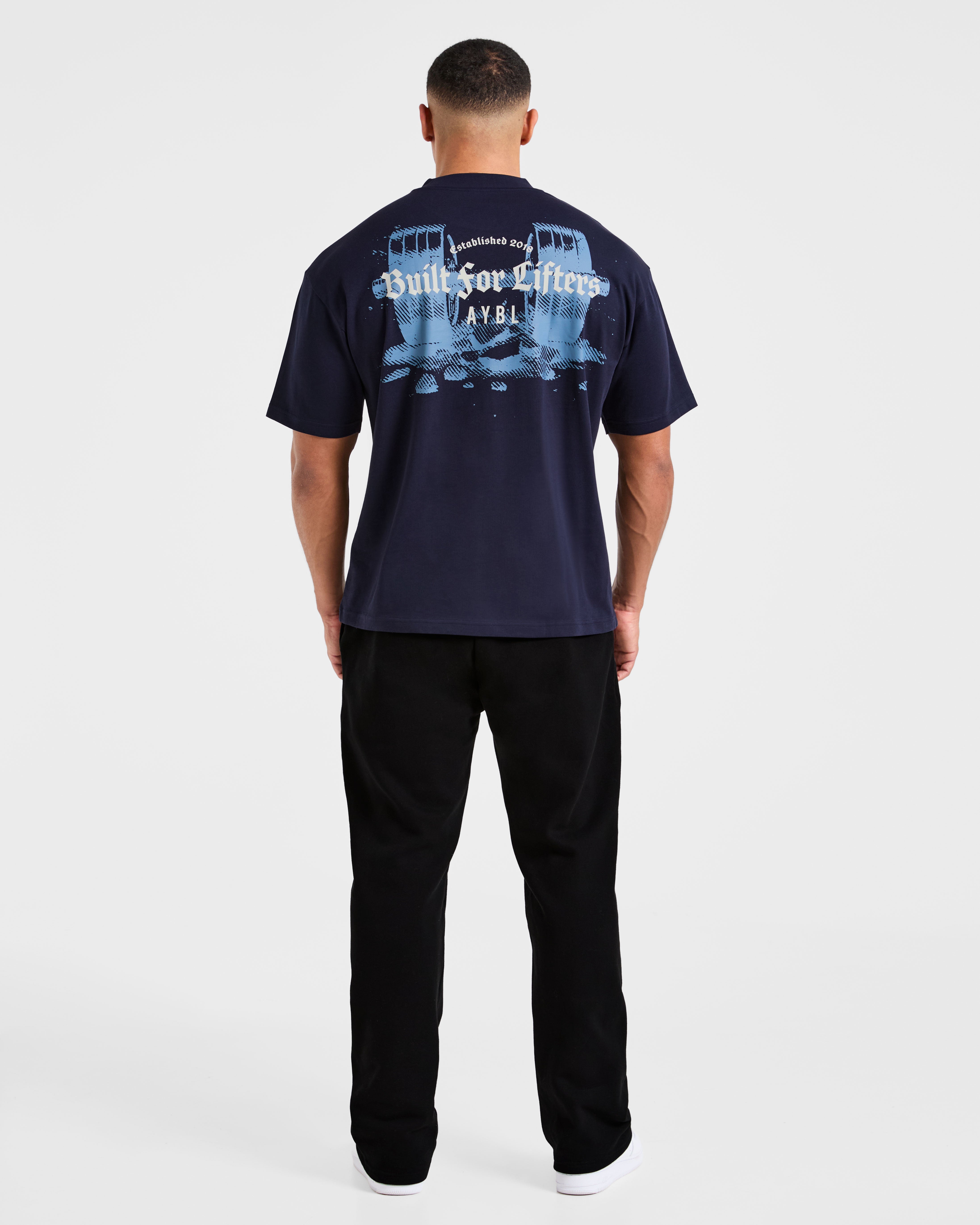 Built for Lifters Oversized T Shirt - Navy