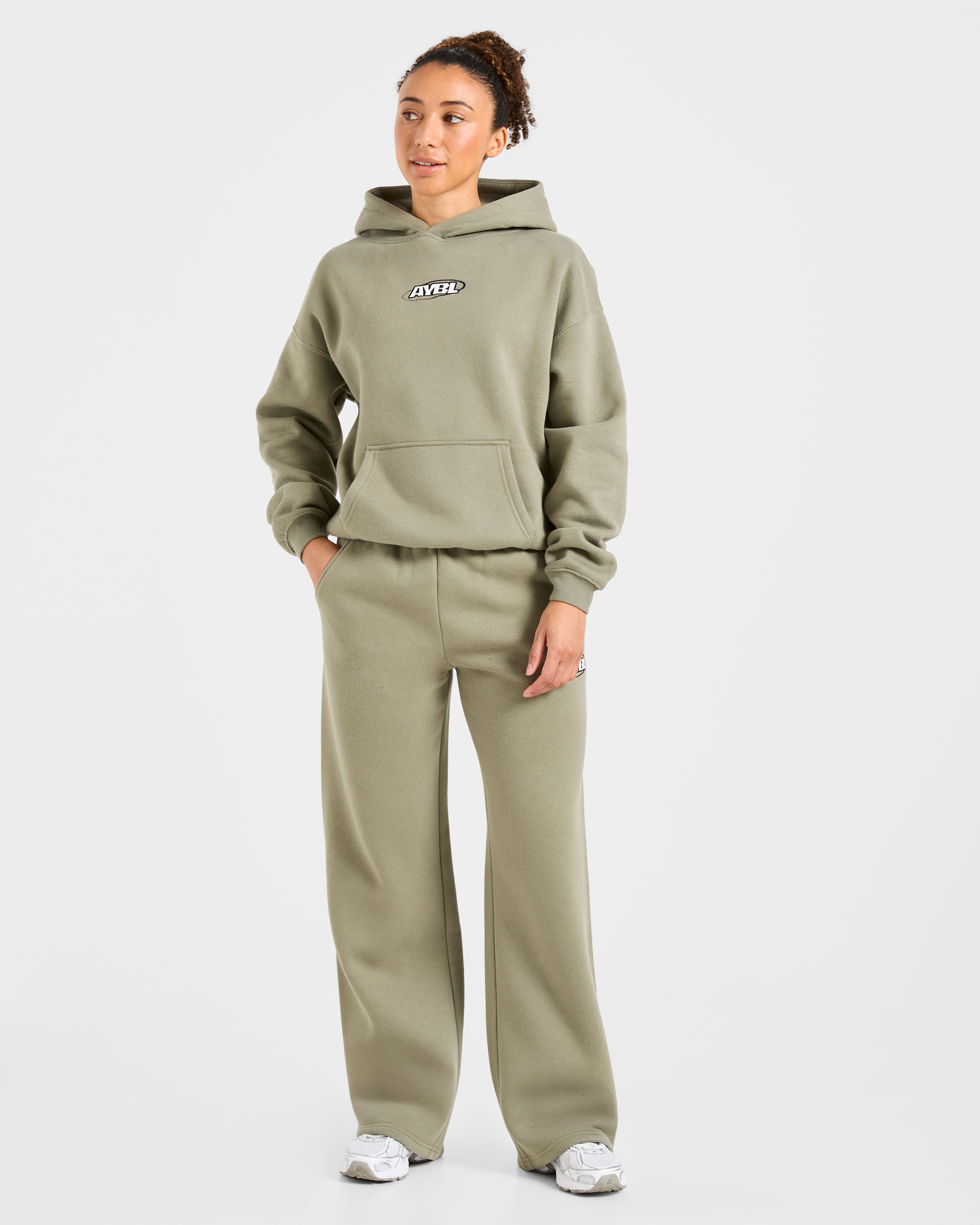 Sports Essentials Oversized Hoodie - Muted Olive