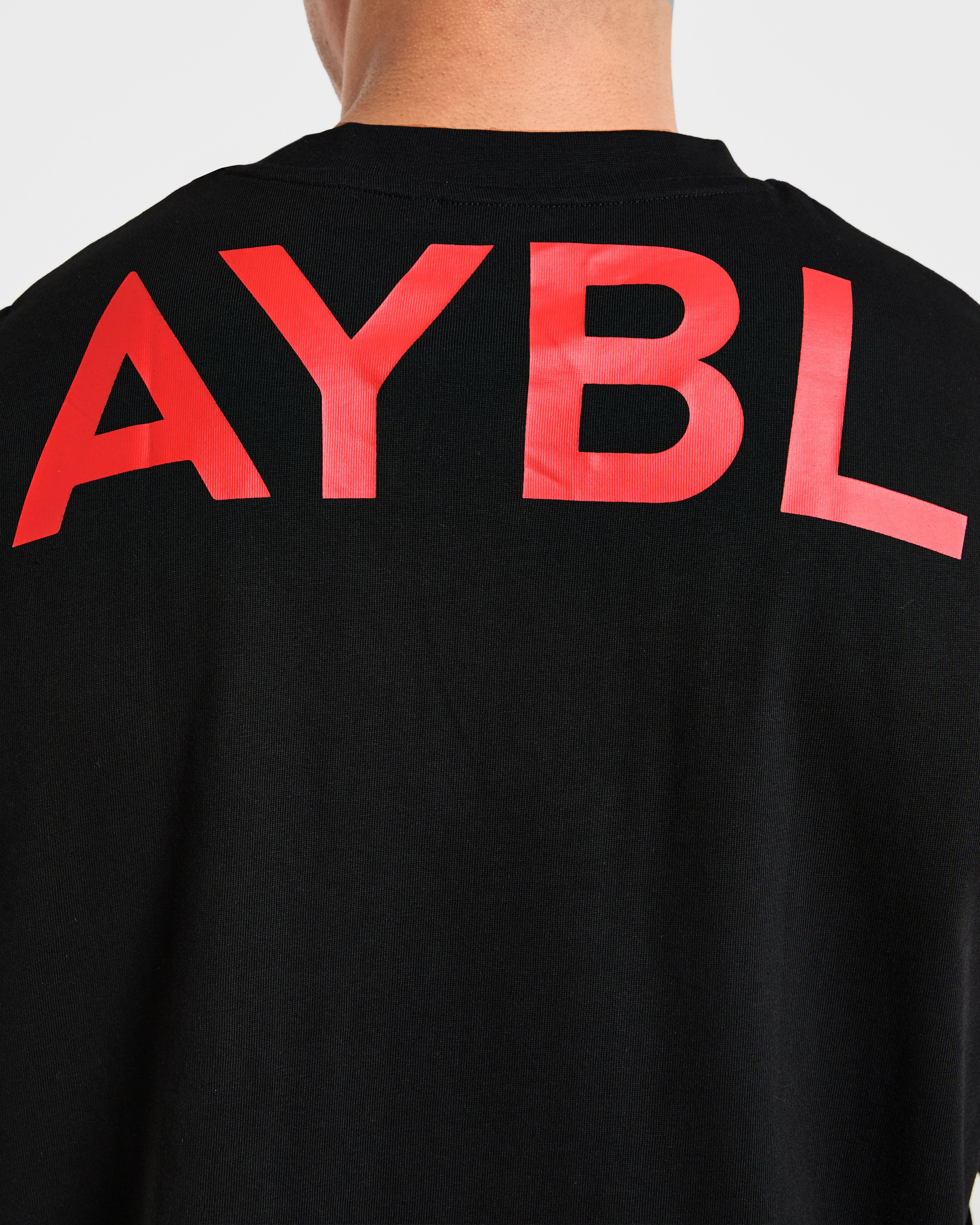 Essential Oversized Graphic Tank - Black/Red