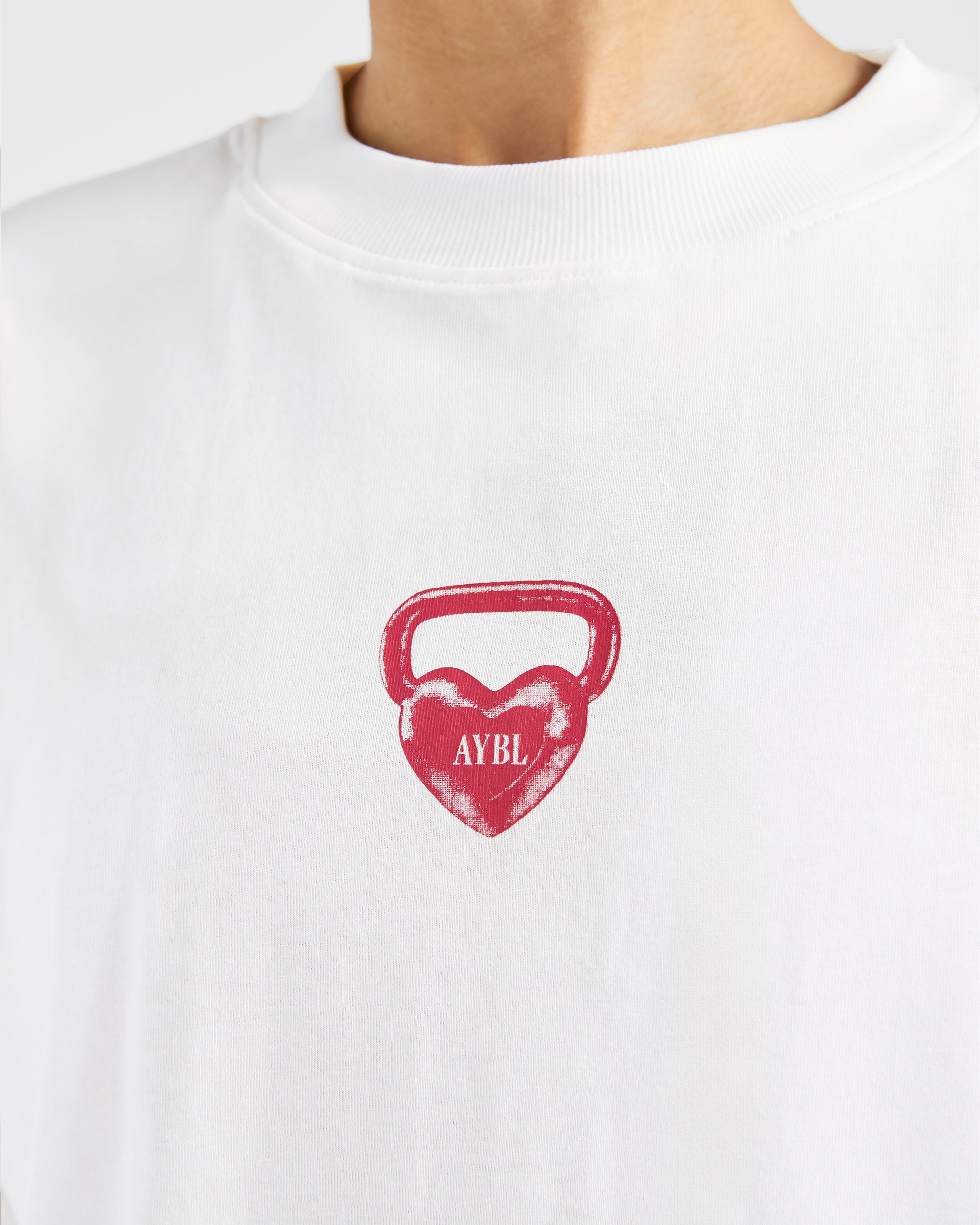 AYBL Lift Love Oversized T Shirt - White