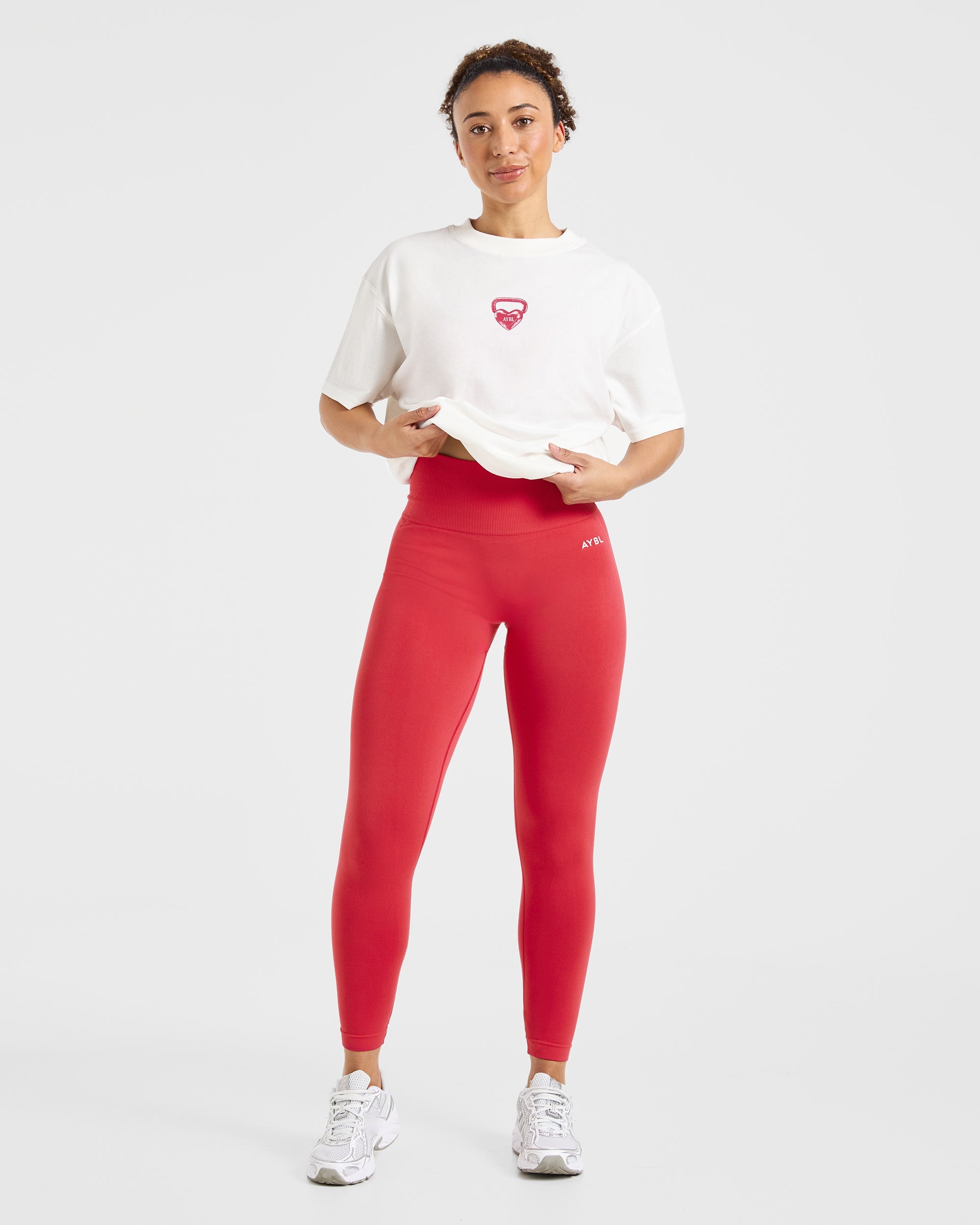 AYBL Lift Love Oversized T Shirt - White