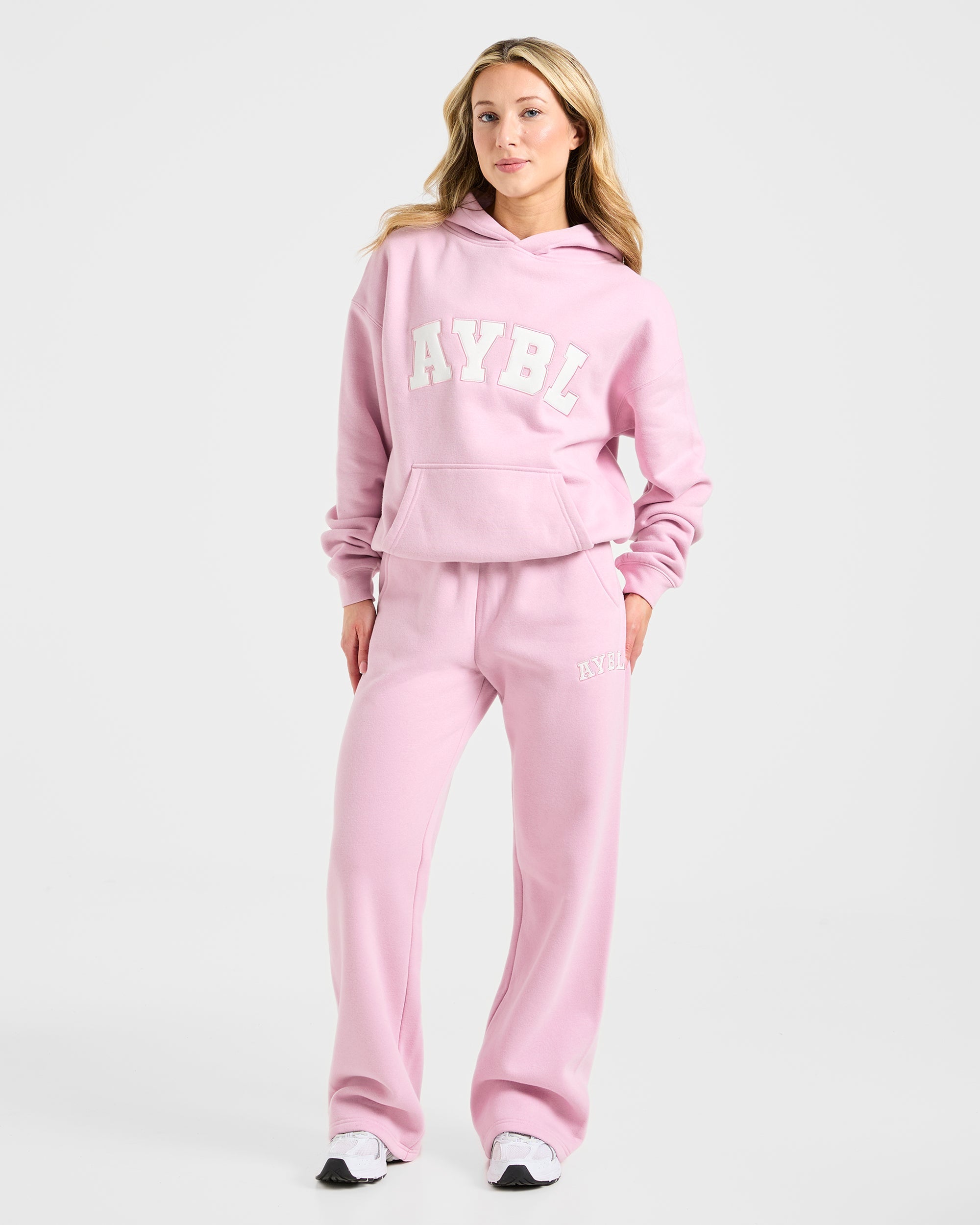 Varsity 2.0 Oversized Hoodie - Iced Pink