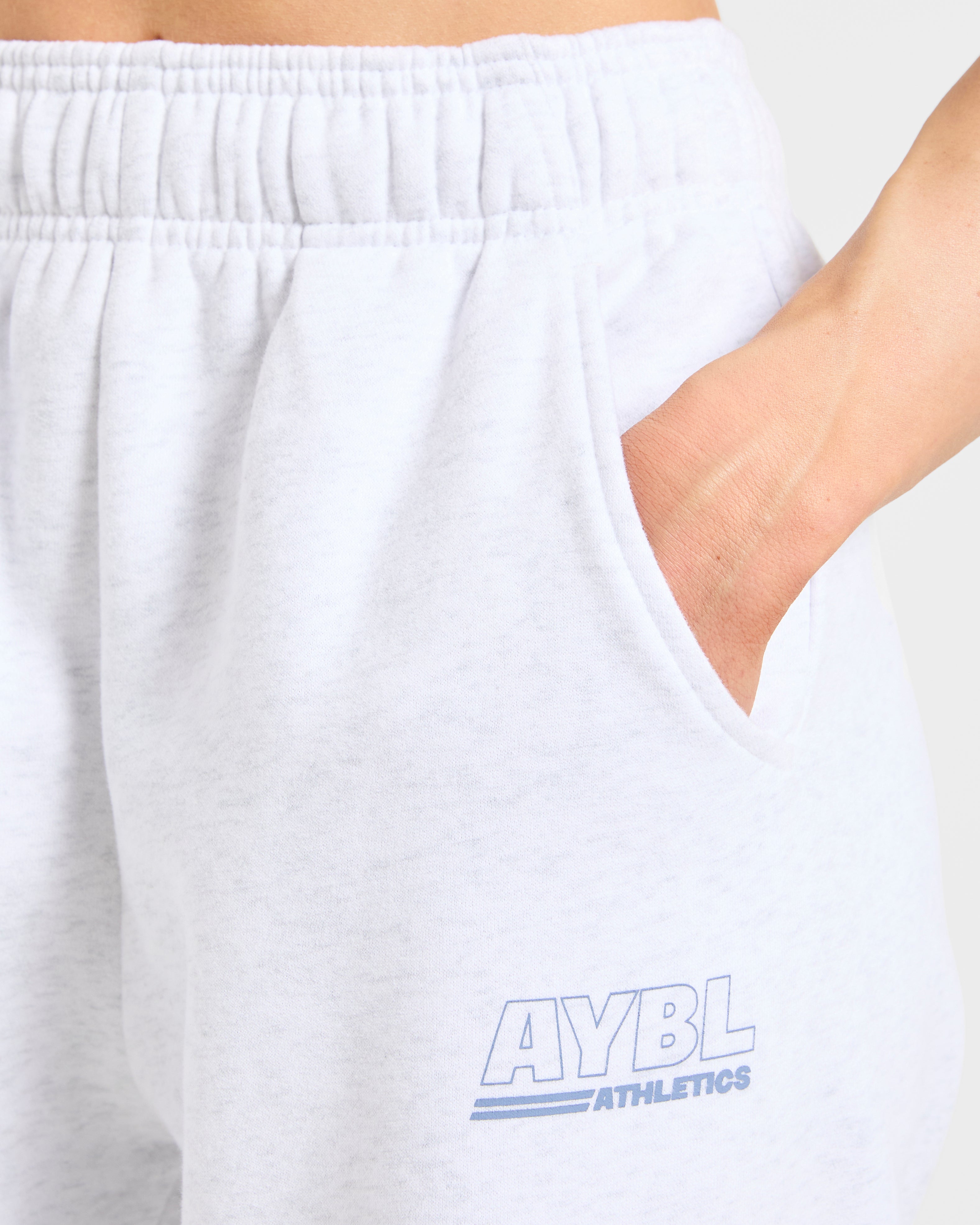 Athletics Track Oversized Joggers - Heather Grey/Slate Blue